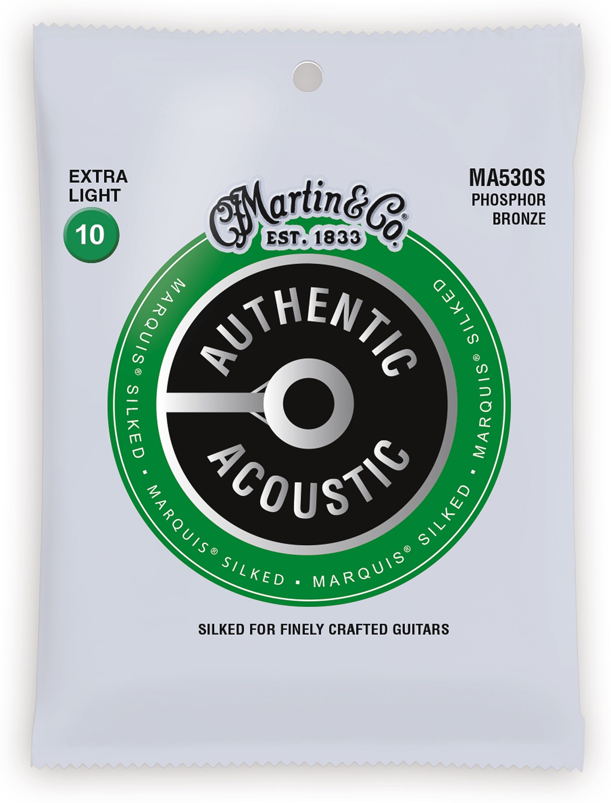 Martin Authentic Marquis Silked Phosphor Bronze Acoustic Guitar Strings 1 Martin Authentic Marquis Silked Phosphor Bronze Acoustic Guitar Strings