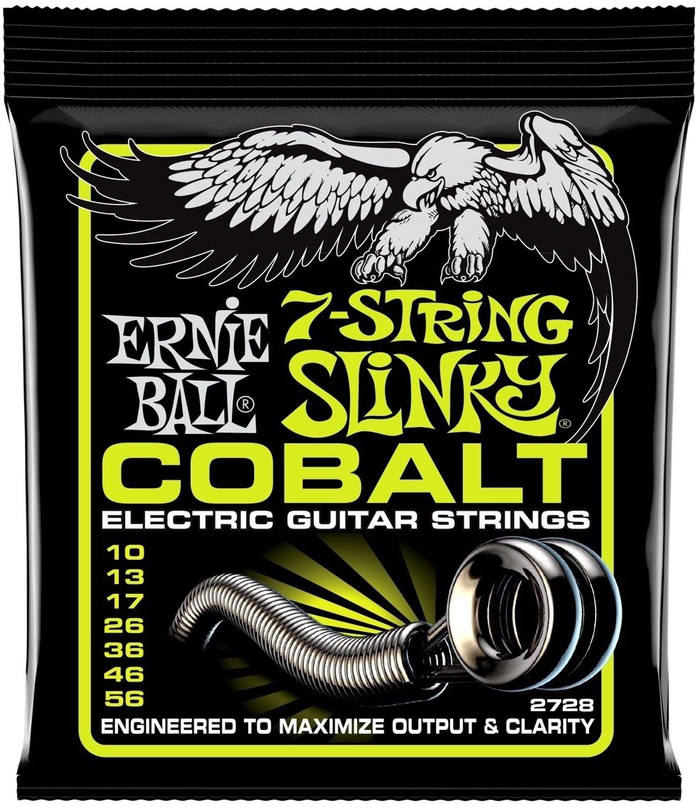 Ernie Ball Regular Slinky Cobalt 7-String Electric Guitar Strings - 10-56 Gauge