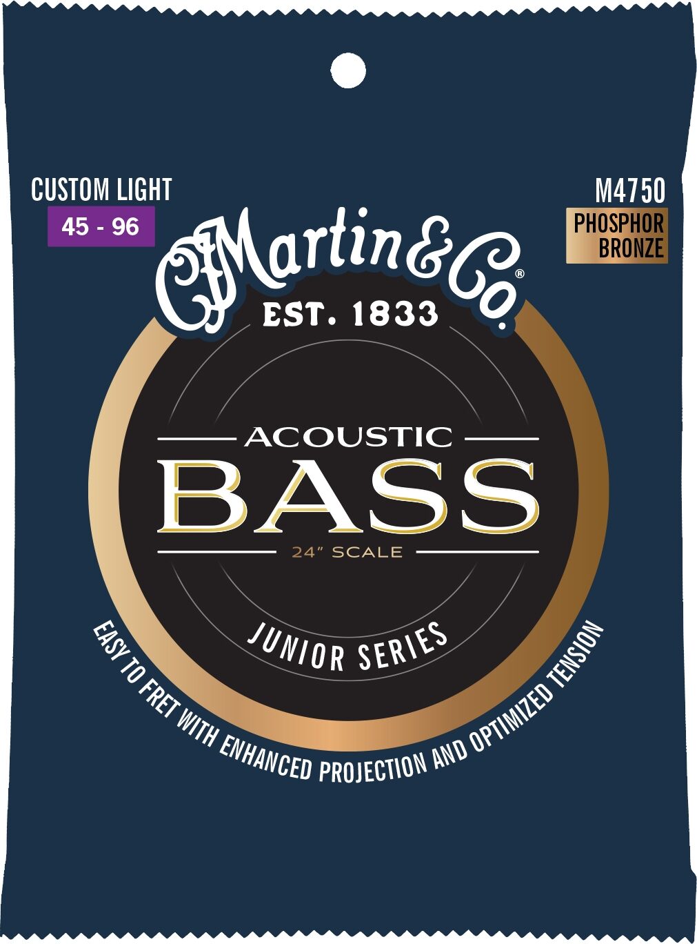 Martin 41Y23M4750 Acoustic Short Scale Bass Set