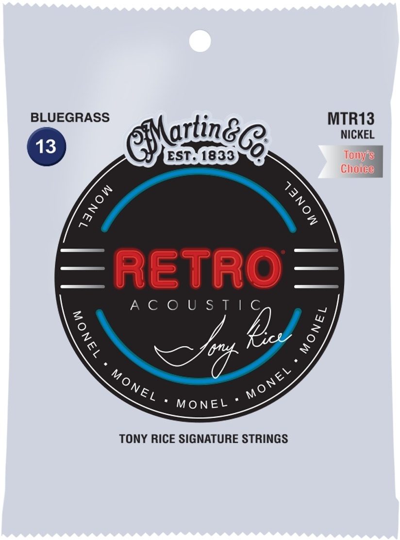 Martin Retro Monel Tony Rice's Choice Acoustic Guitar Strings 1 Martin Retro Monel Tony Rice's Choice Acoustic Guitar Strings