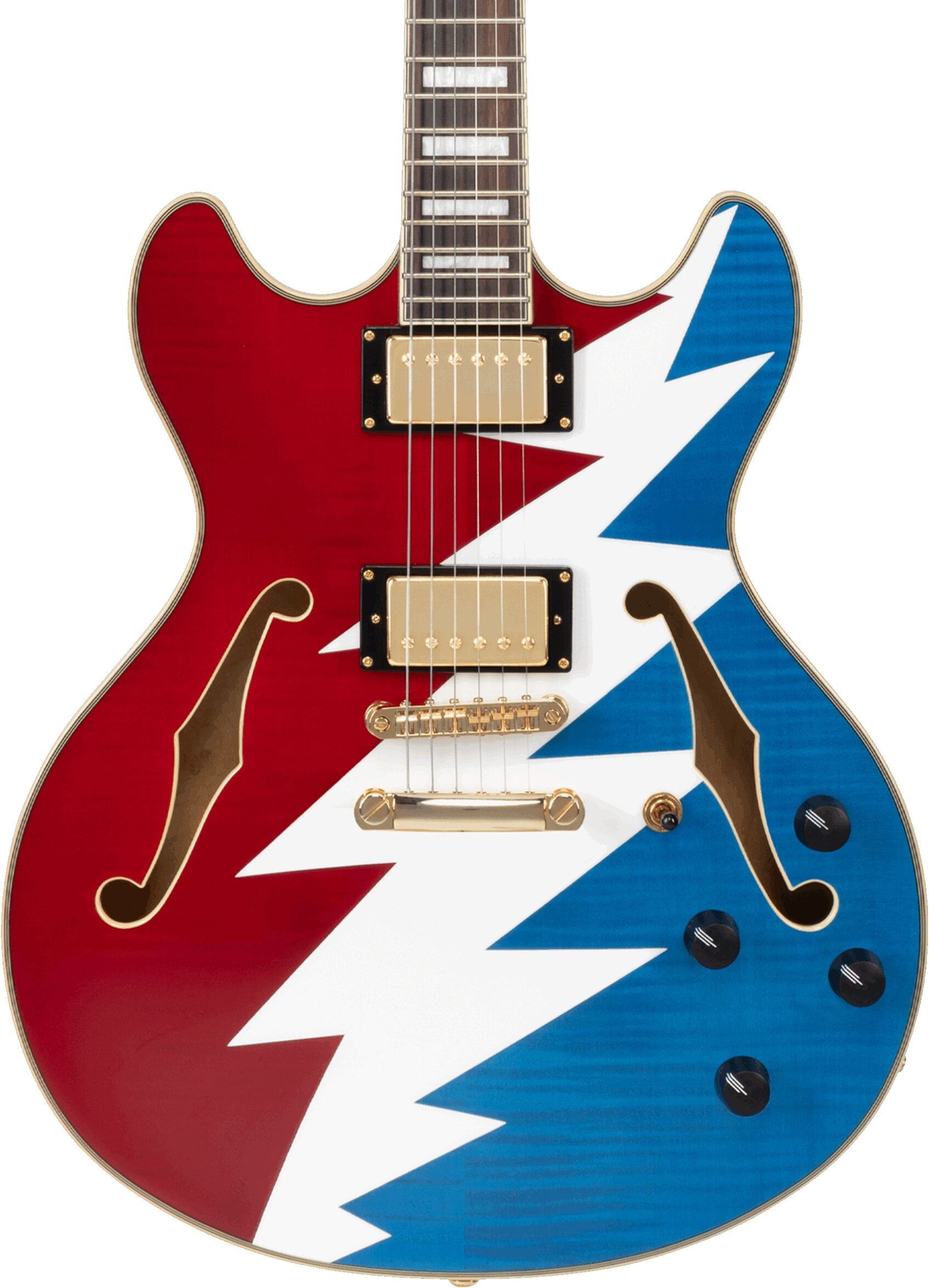 D'Angelico Grateful Dead Premier DC Semi-Hollowbody Electric Guitar 1 D'Angelico Grateful Dead Premier DC Semi-Hollowbody Electric Guitar