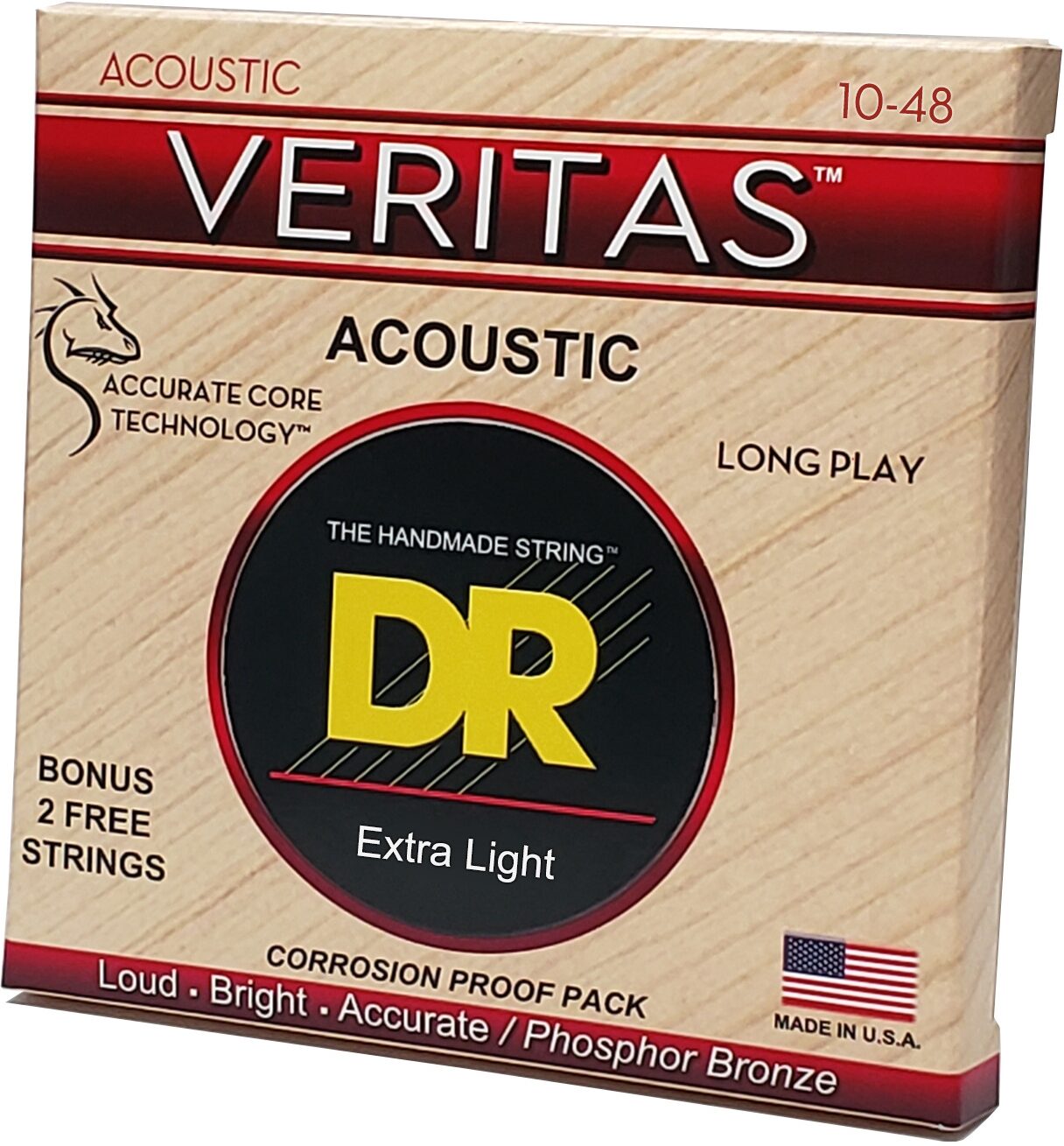 DR Strings Veritas Coated Core Technology Acoustic Guitar Strings 2 DR Strings Veritas Coated Core Technology Acoustic Guitar Strings
