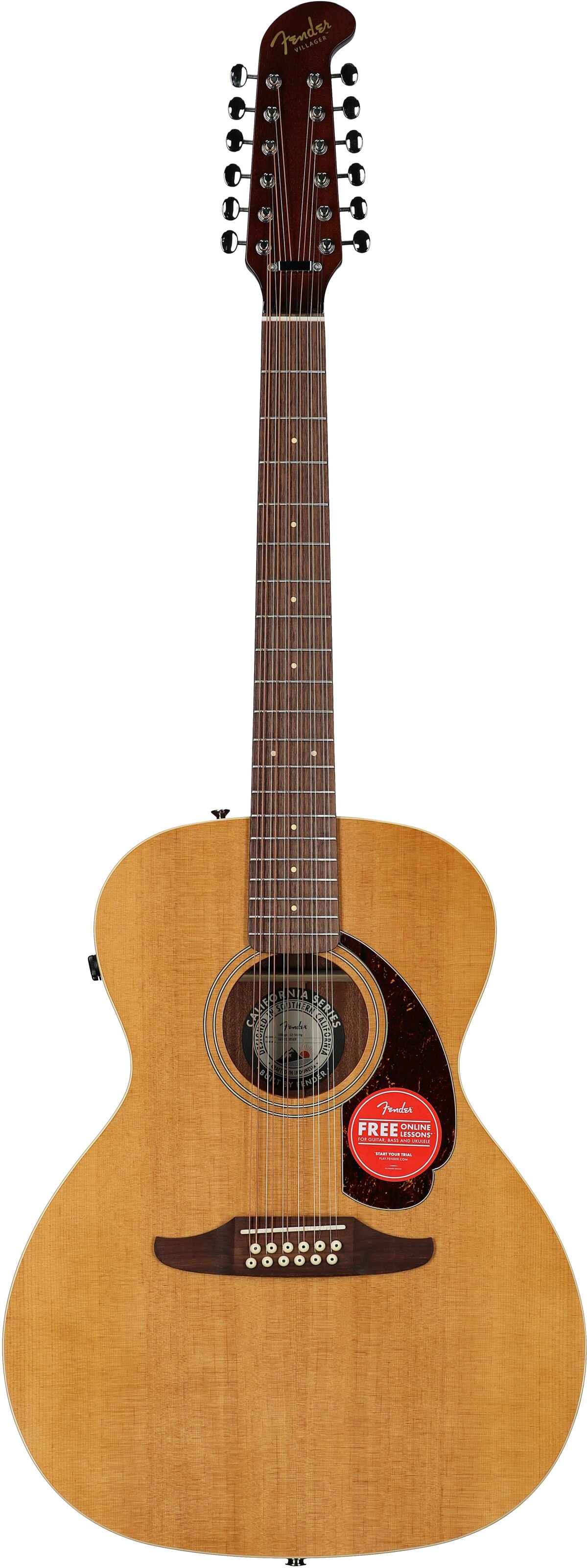 Fender Villager 12-String Acoustic-Electric Guitar (with Gig Bag) 2 Fender Villager 12-String Acoustic-Electric Guitar (with Gig Bag)