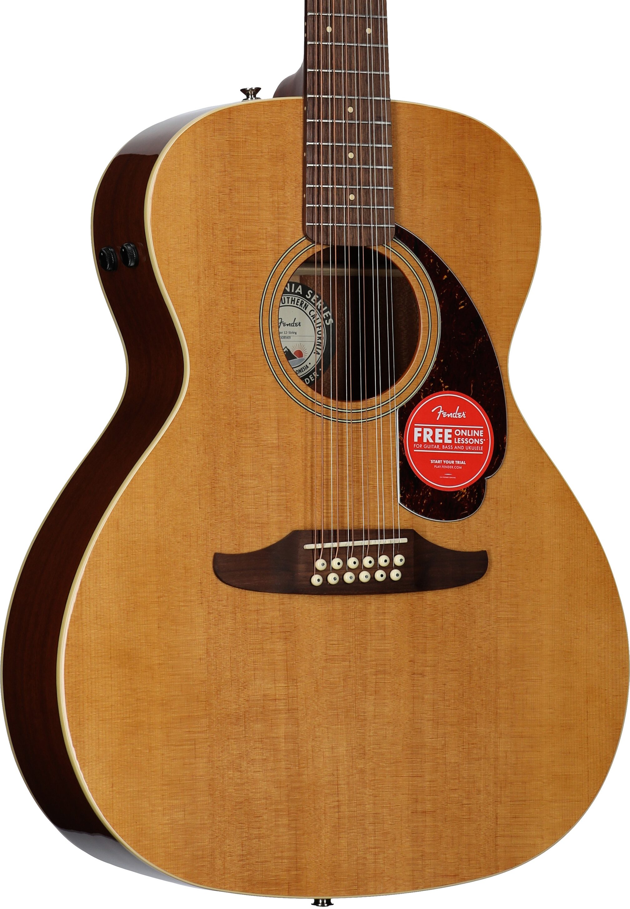 Fender Villager 12-String Acoustic-Electric Guitar (with Gig Bag) 1 Fender Villager 12-String Acoustic-Electric Guitar (with Gig Bag)