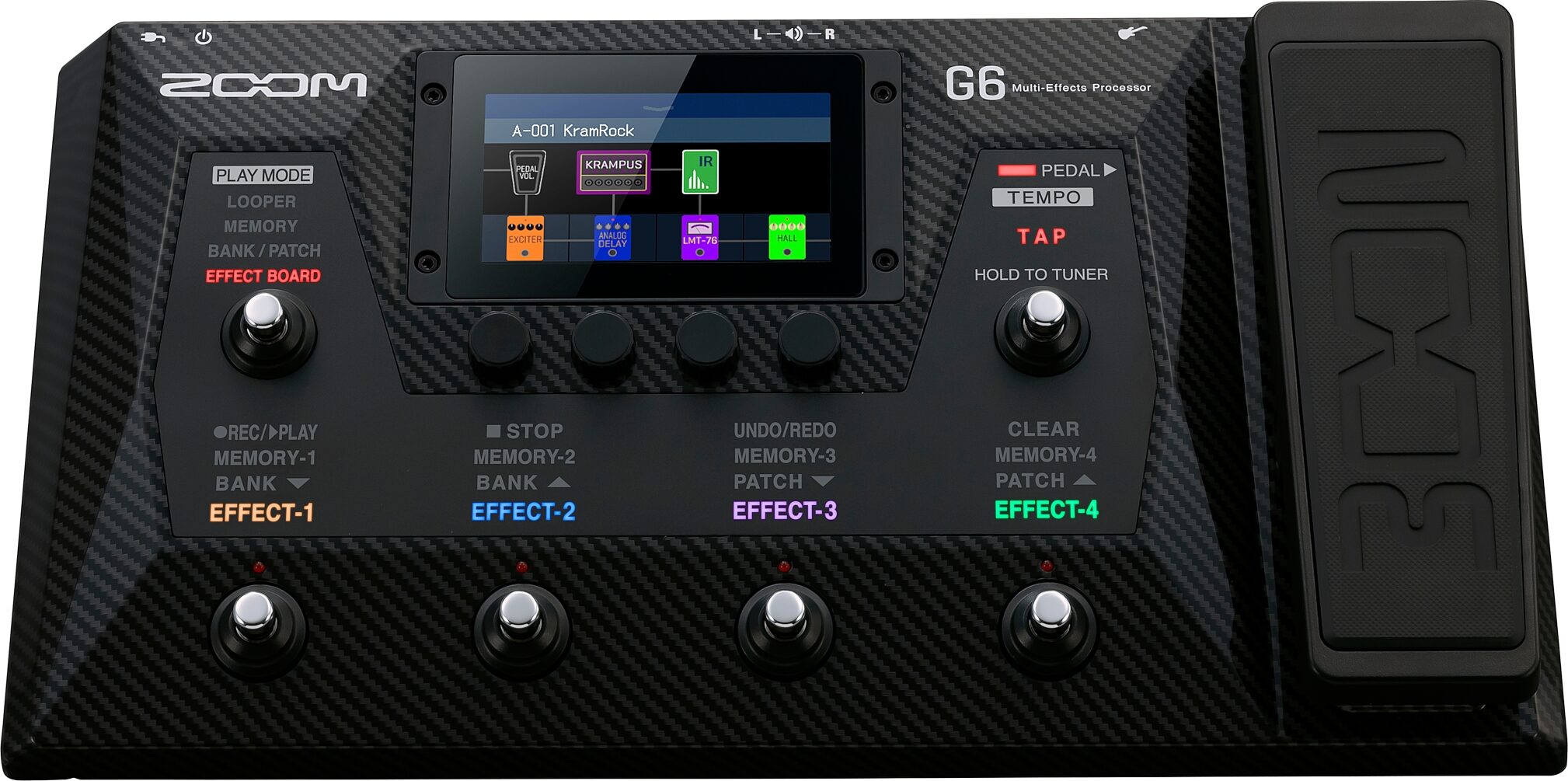 Zoom G6 Guitar Multi-Effects Processor Pedal 3 Zoom G6 Guitar Multi-Effects Processor Pedal