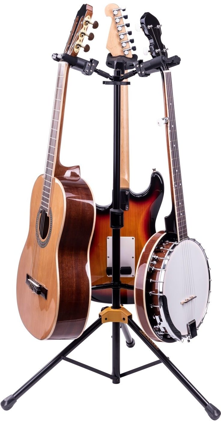 Hercules GS432B PLUS Auto Grip Triple Guitar Stand 2 Hercules GS432B PLUS Auto Grip Triple Guitar Stand
