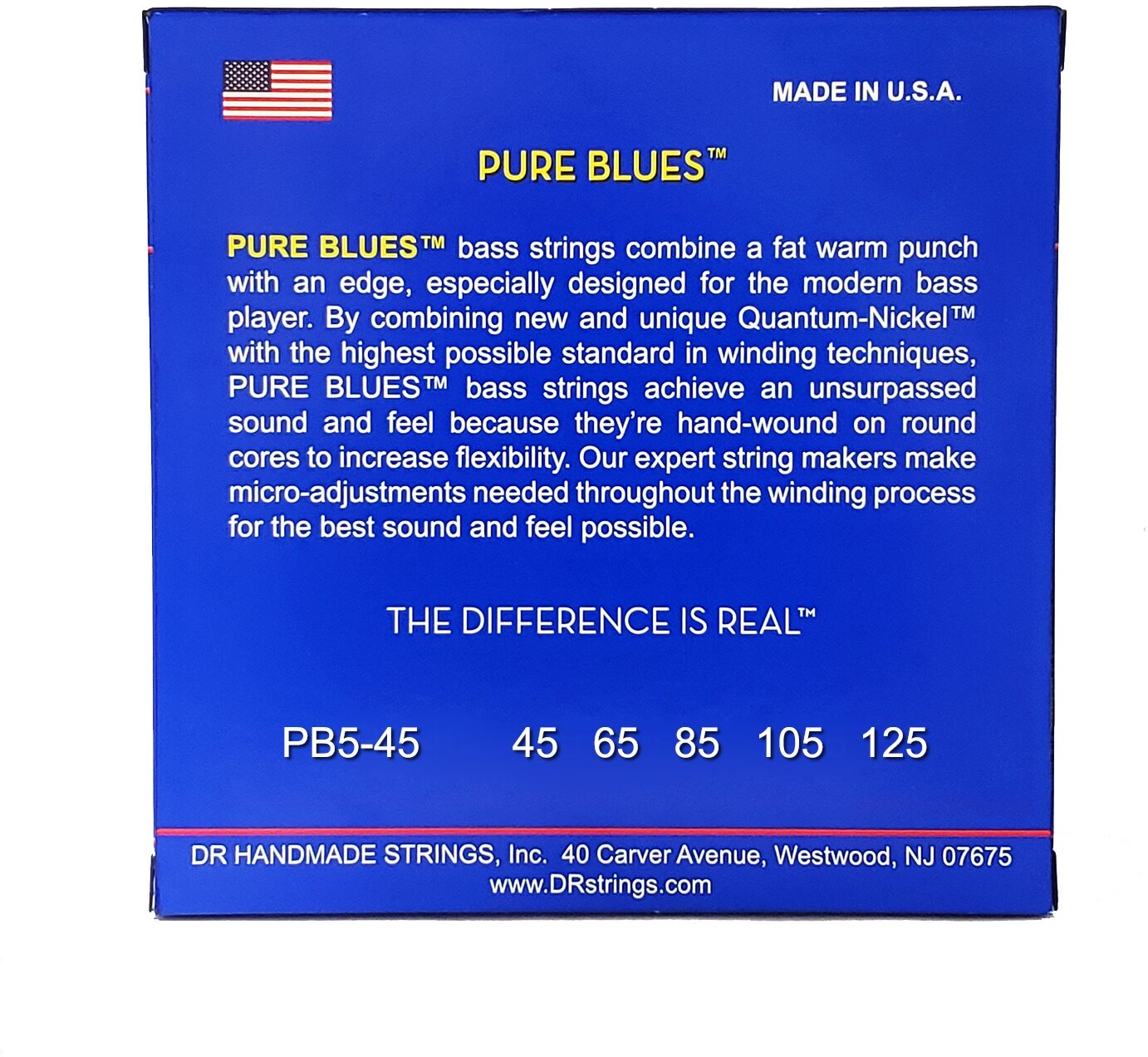 DR Strings Pure Blues 5-String Electric Bass Strings 3 DR Strings Pure Blues 5-String Electric Bass Strings