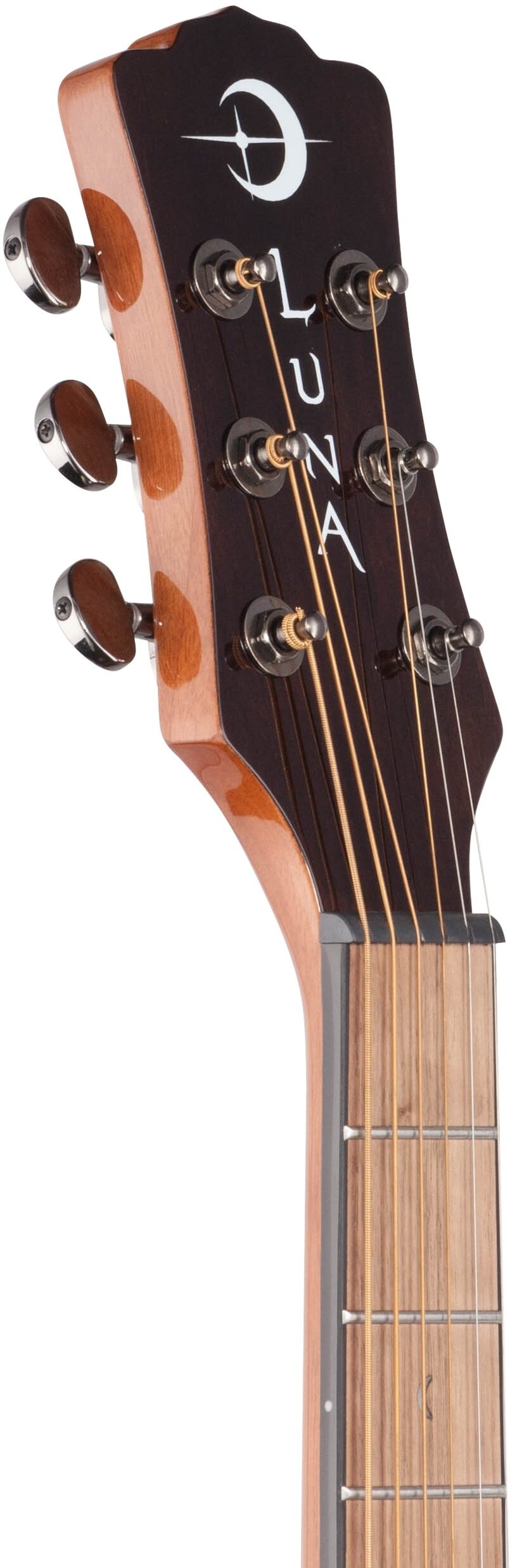 Luna Gypsy Quilt Top Acoustic-Electric Guitar 4 Luna Gypsy Quilt Top Acoustic-Electric Guitar