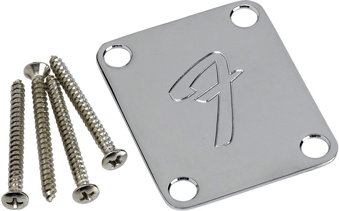 Fender 4-Bolt F-Logo Neck Plate '70s