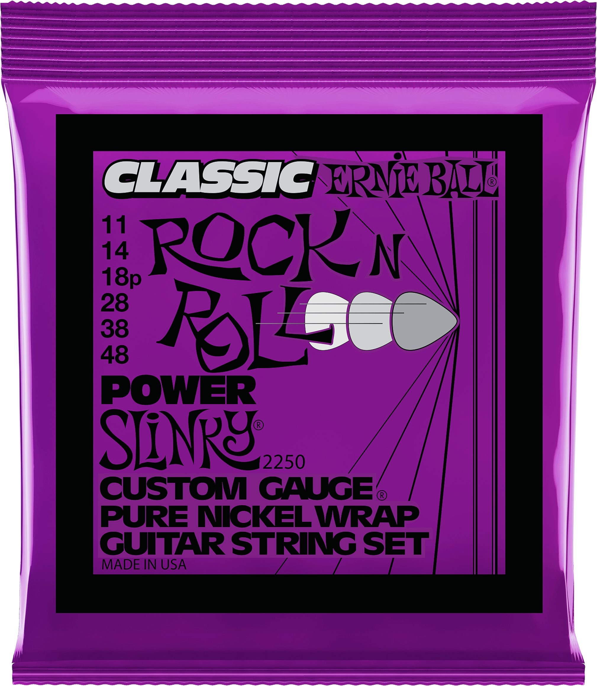 Ernie Ball Slinky Classic Rock N Roll Pure Nickel Electric Guitar Strings 1 Ernie Ball Slinky Classic Rock N Roll Pure Nickel Electric Guitar Strings