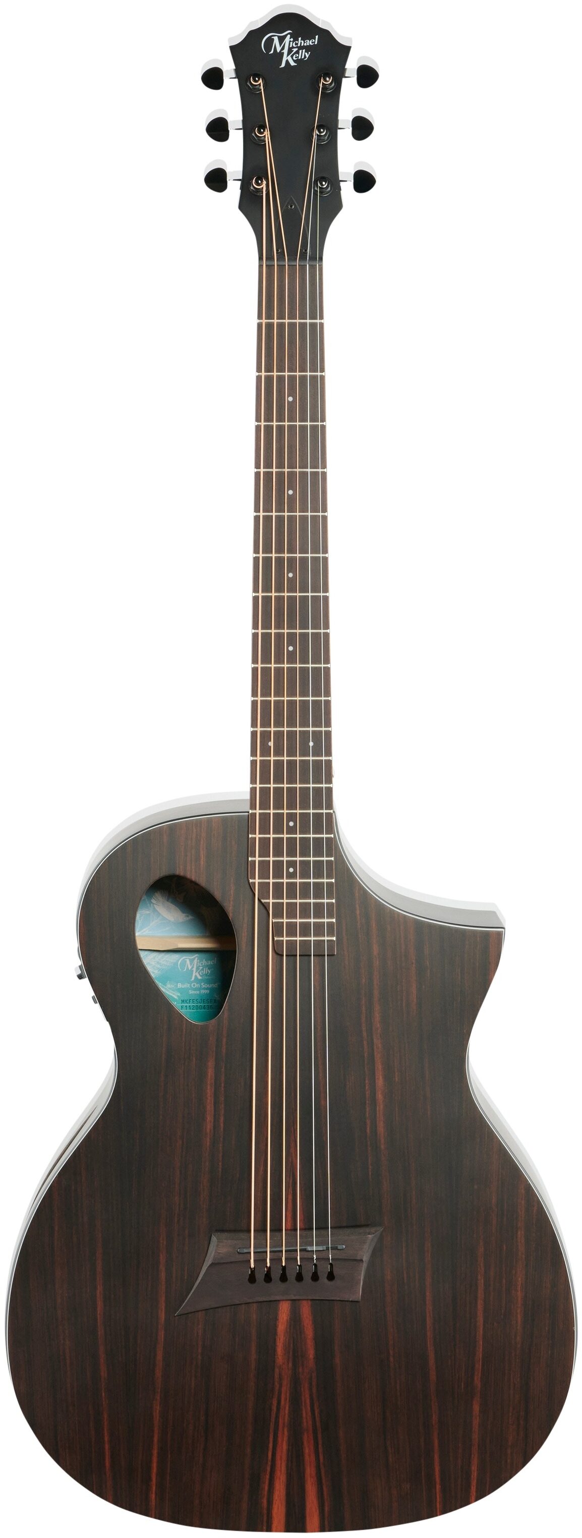 Michael Kelly Forte Port Exotic Java Ebony Acoustic Electric Guitar 2 Michael Kelly Forte Port Exotic Java Ebony Acoustic Electric Guitar