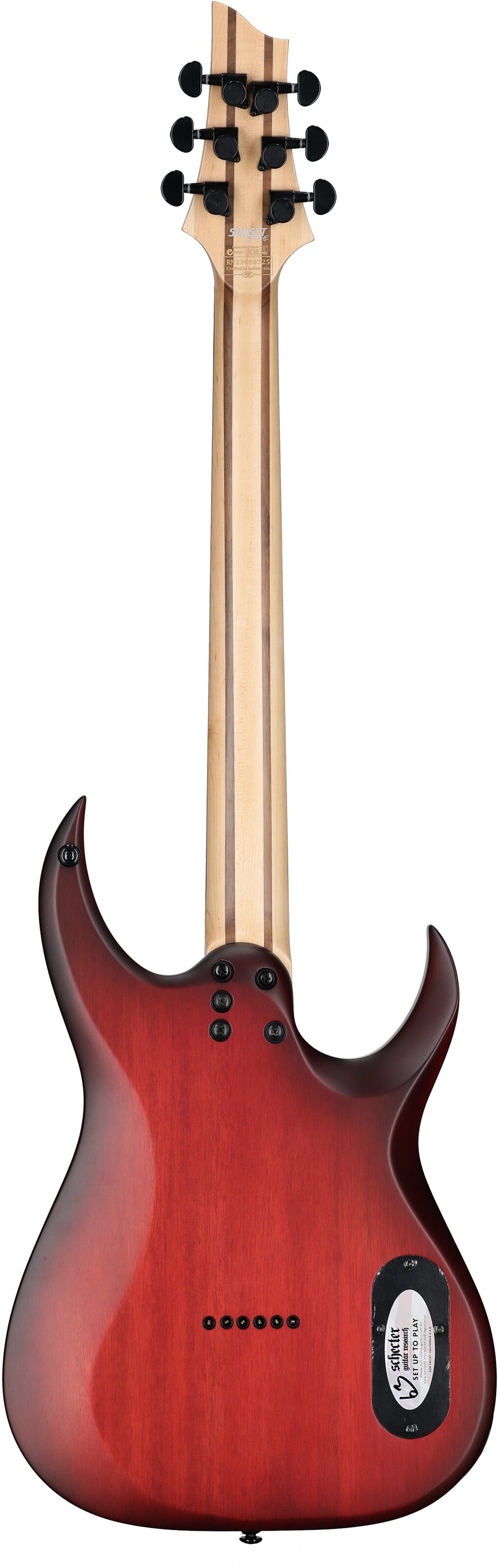 Schecter Sunset-6 Extreme Electric Guitar, Left-Handed 4 Schecter Sunset-6 Extreme Electric Guitar, Left-Handed