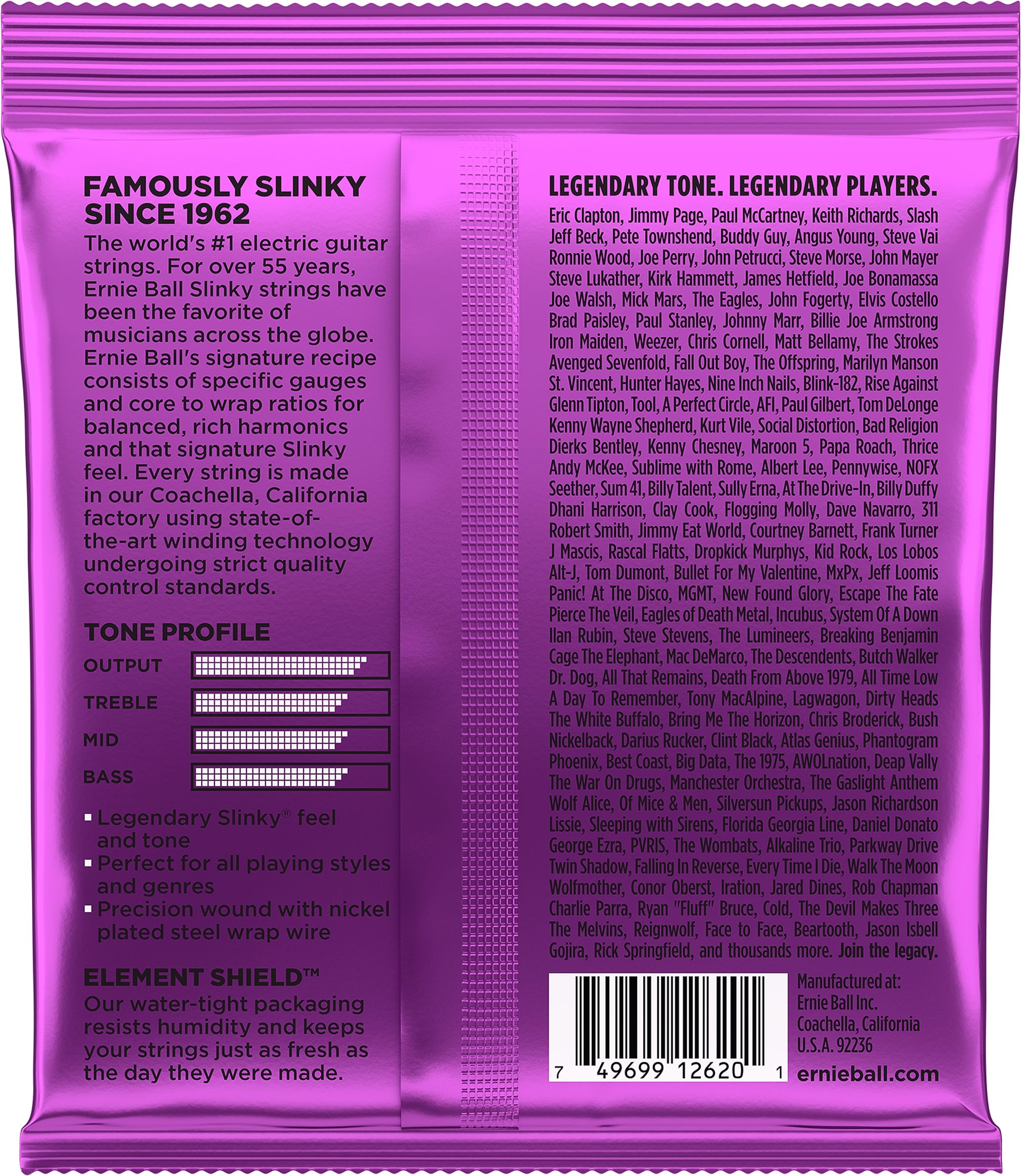 Ernie Ball Power Slinky 7-String Nickel Wound Electric Guitar Strings - 11-58 Gauge 3 Ernie Ball Power Slinky 7-String Nickel Wound Electric Guitar Strings - 11-58 Gauge