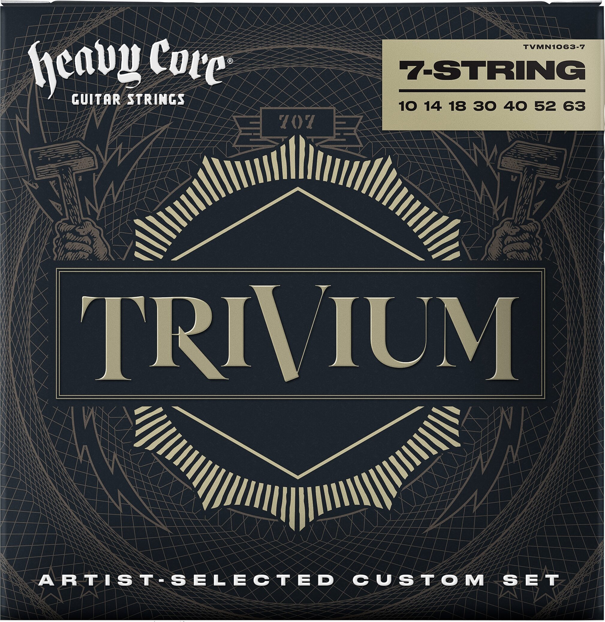 Dunlop TVMN10637 Heavy Core Trivium 7-String Electric Guitar String Pack