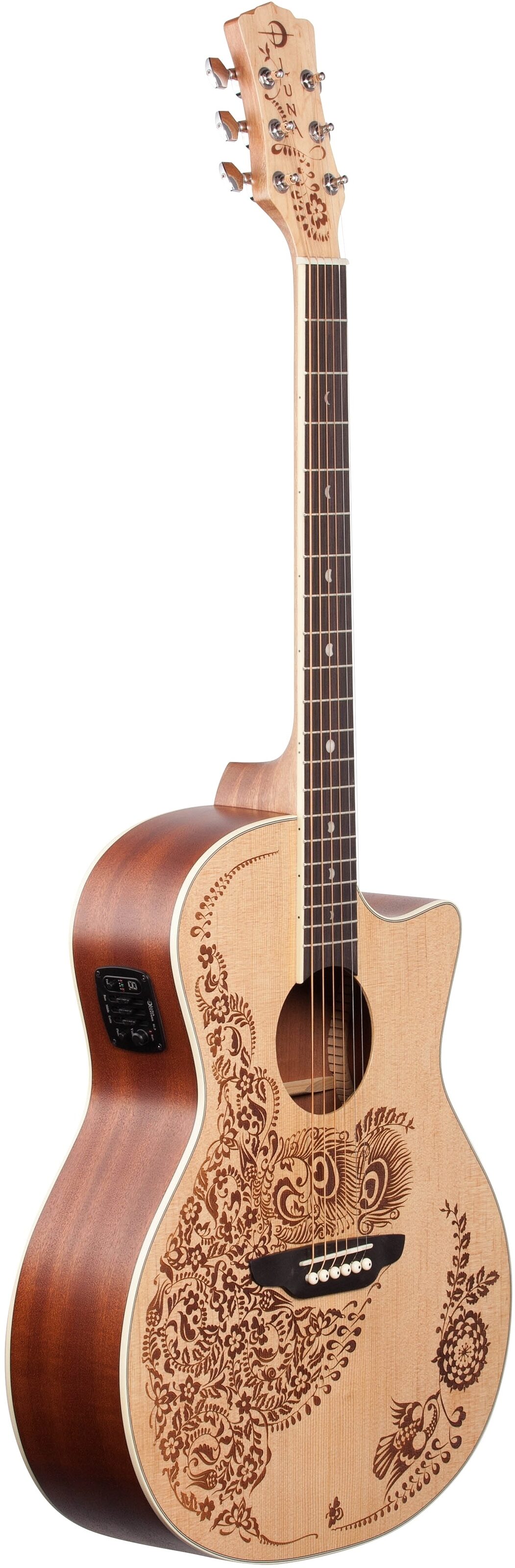 Luna Henna Oasis Acoustic-Electric Guitar 6 Luna Henna Oasis Acoustic-Electric Guitar