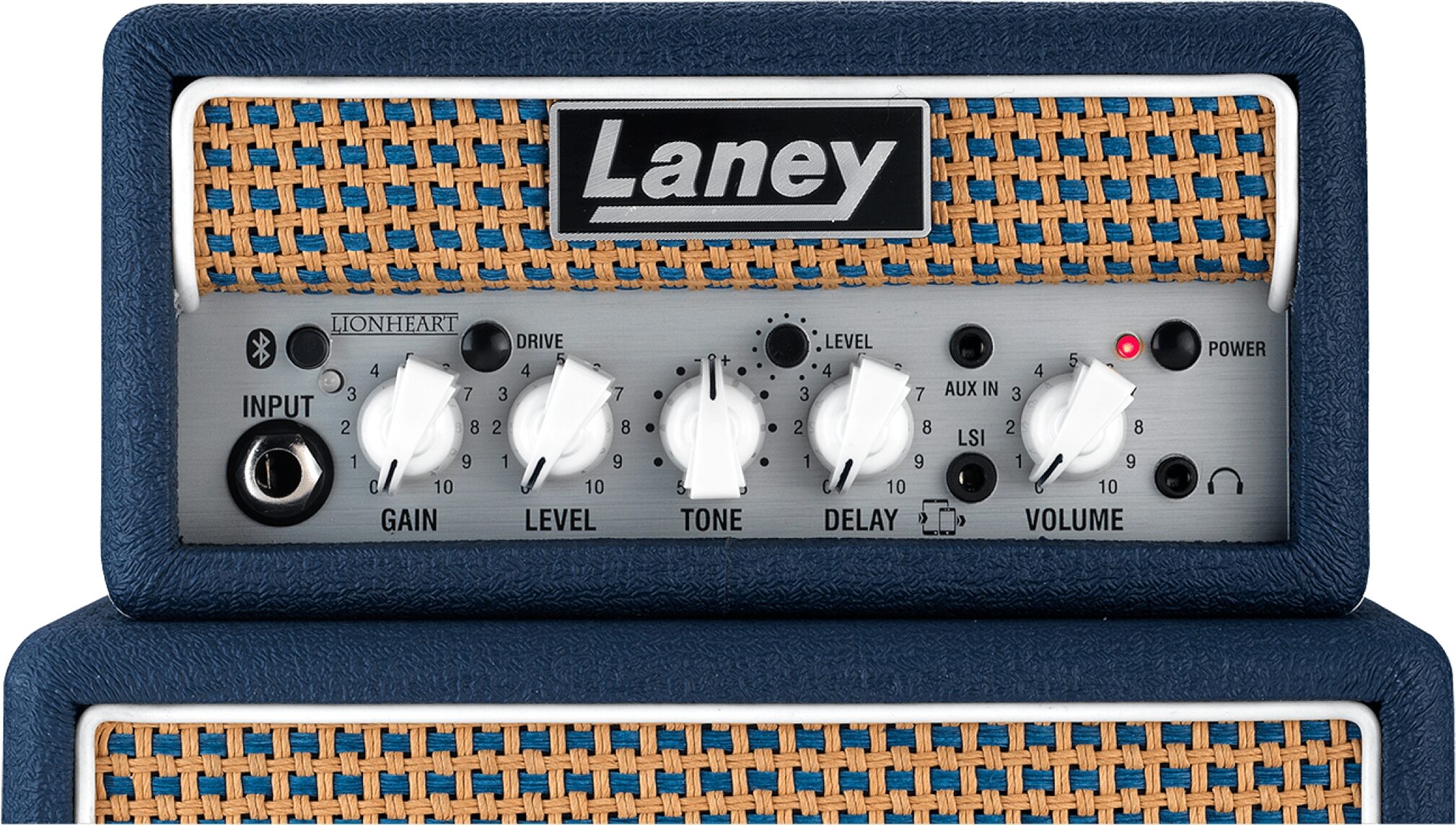 Laney Ministack-B-Lion Lionheart Battery-Powered Guitar Amp + Bluetooth Speaker 4 Laney Ministack-B-Lion Lionheart Battery-Powered Guitar Amp + Bluetooth Speaker