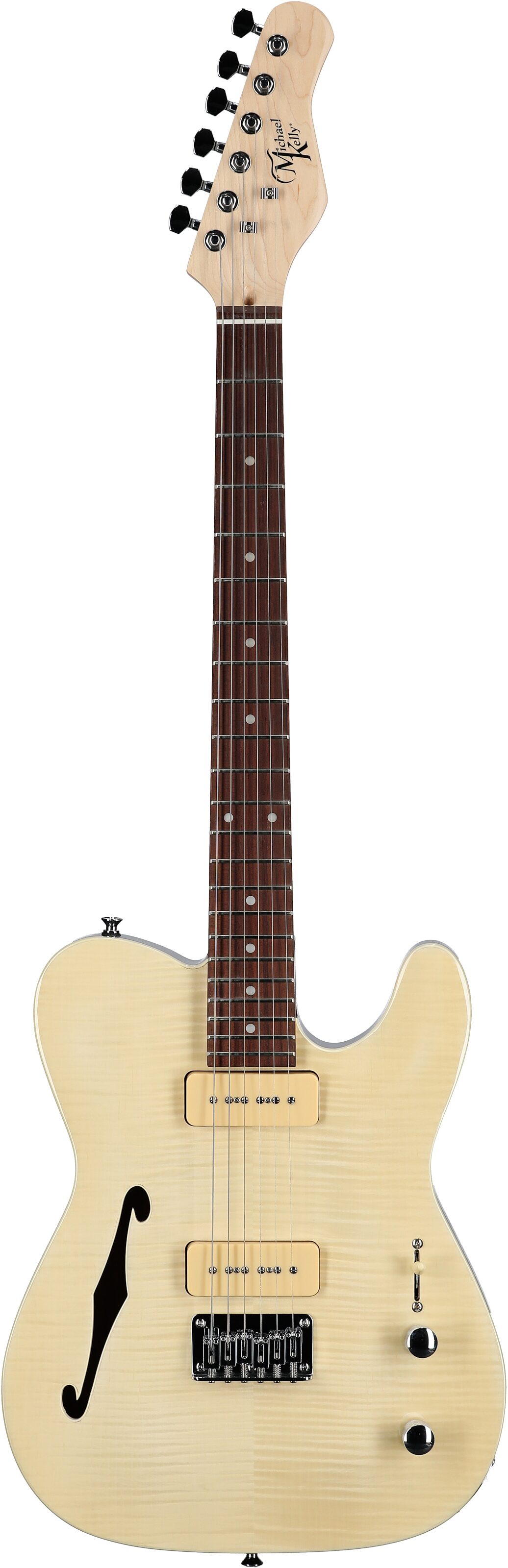 Michael Kelly 59 Thinline Electric Guitar, Natural Top 2 Michael Kelly 59 Thinline Electric Guitar, Natural Top