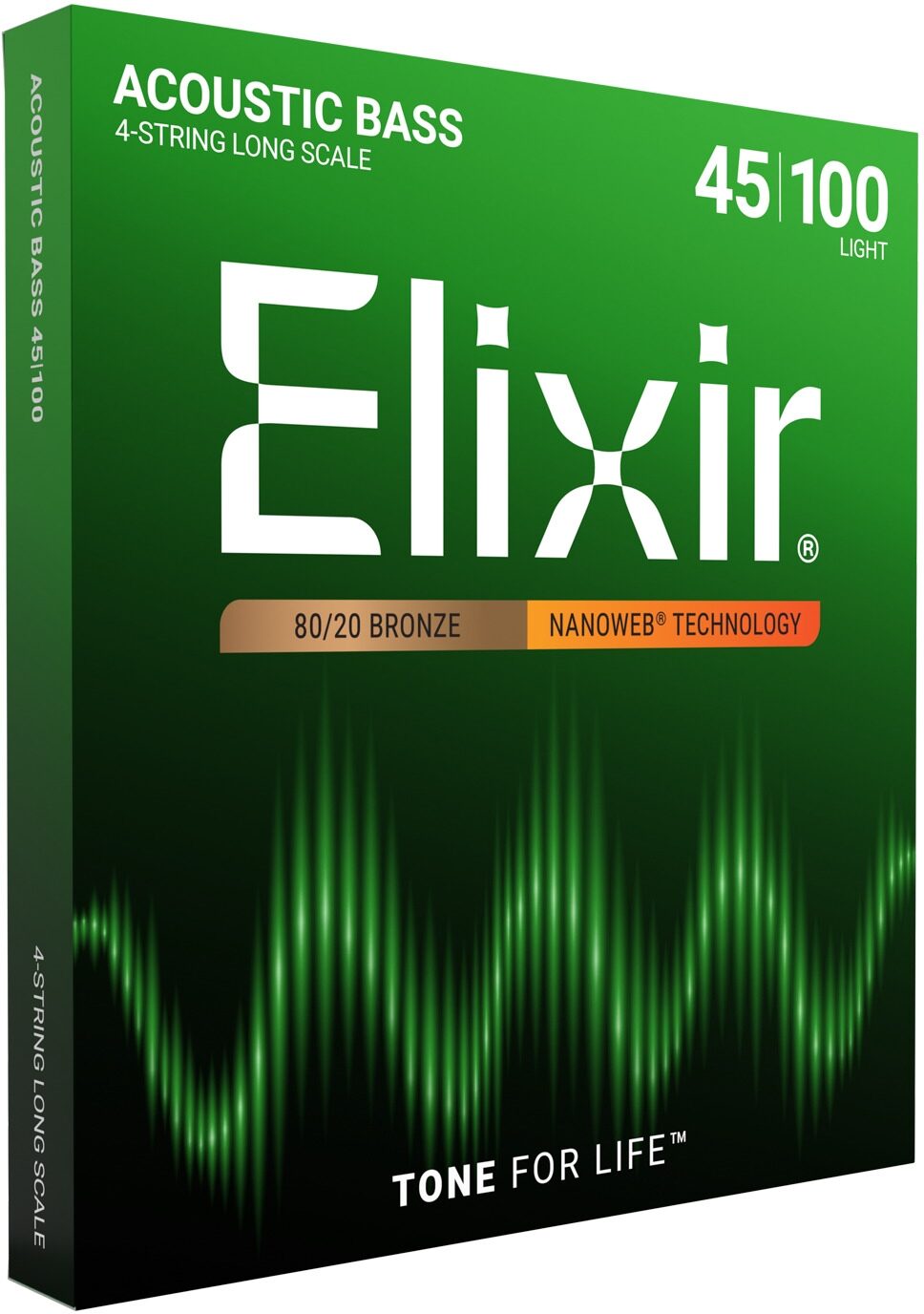 Elixir Nanoweb 80/20 Bronze Acoustic Bass Guitar Strings 2 Elixir Nanoweb 80/20 Bronze Acoustic Bass Guitar Strings