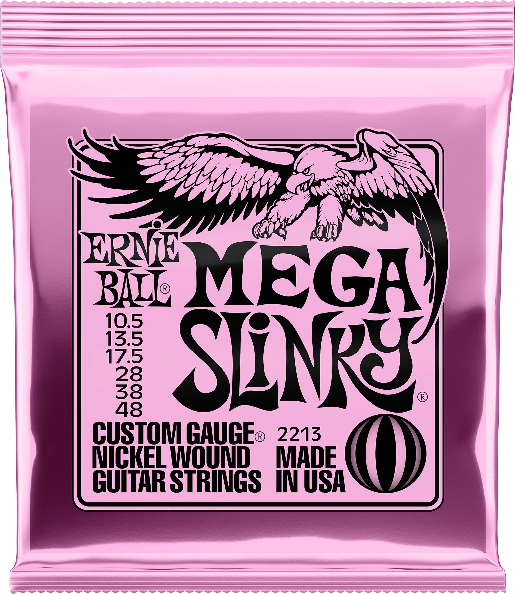 Ernie Ball 2213 Mega Slinky Electric Guitar Strings 1 Ernie Ball 2213 Mega Slinky Electric Guitar Strings