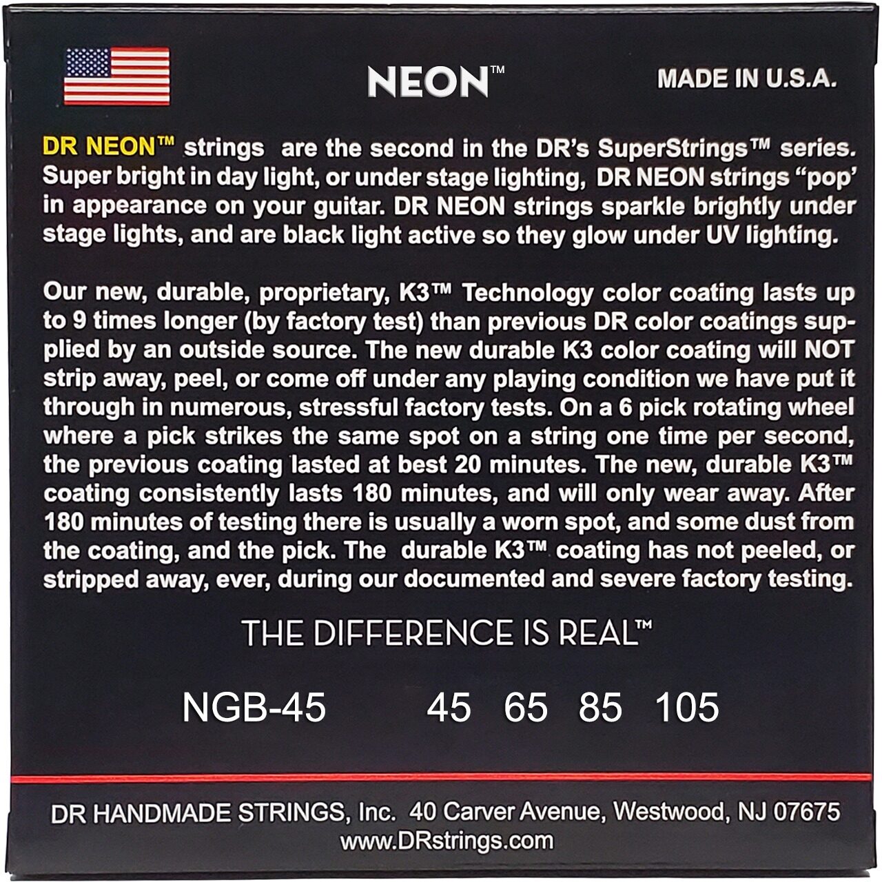 DR Strings Hi-Def Neon Colored Electric Bass Strings 3 DR Strings Hi-Def Neon Colored Electric Bass Strings