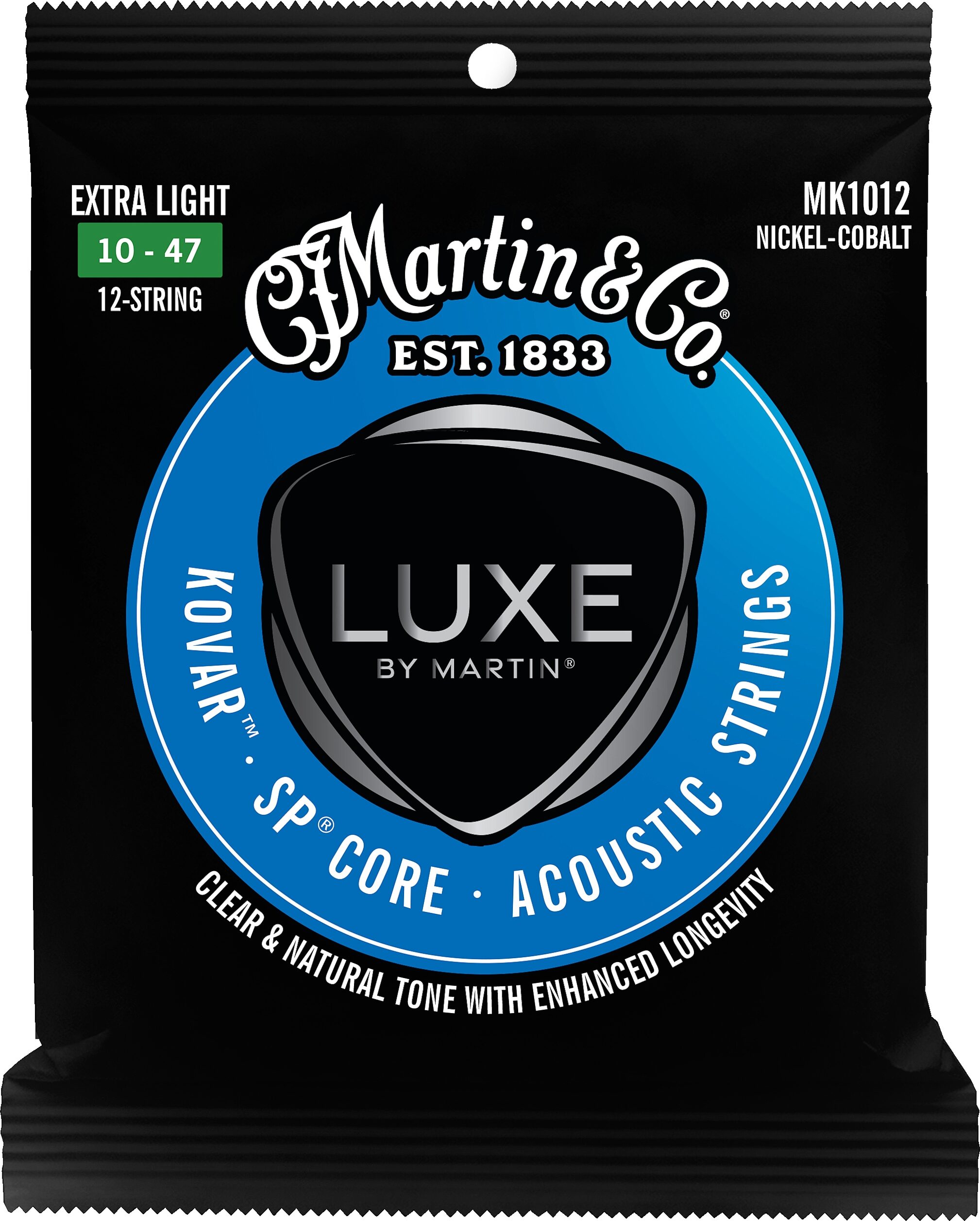 Martin Luxe Kovar 12-String Nickel Cobalt Acoustic Guitar Set