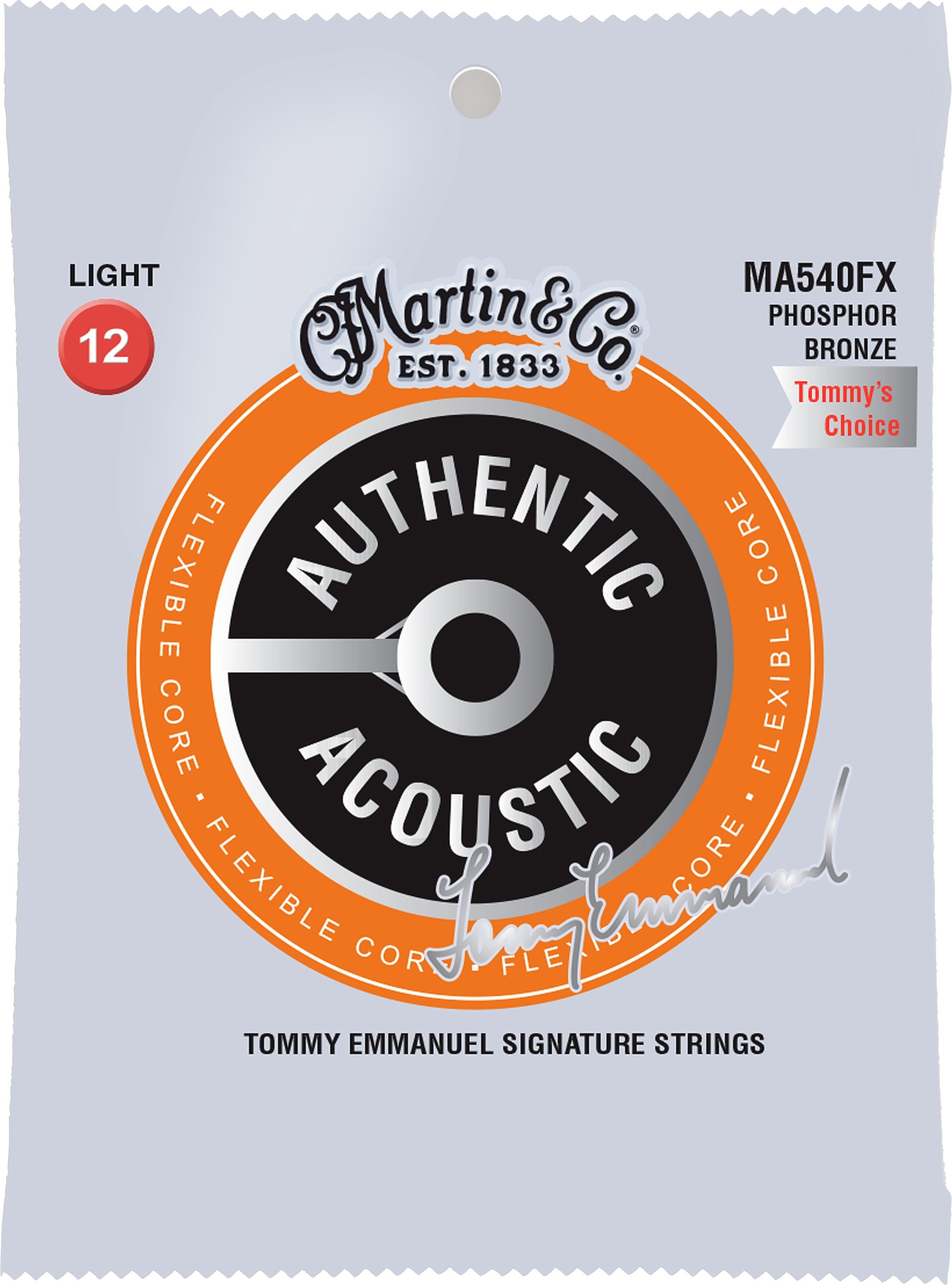 Martin Tommy's Choice Tommy Emmanuel Signature Flexible Core Phosphor Bronze Acoustic Guitar Strings 1 Martin Tommy's Choice Tommy Emmanuel Signature Flexible Core Phosphor Bronze Acoustic Guitar Strings