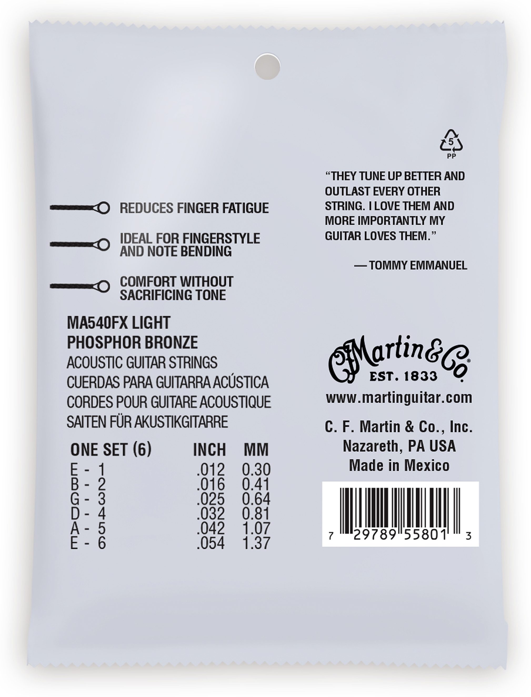 Martin Tommy's Choice Tommy Emmanuel Signature Flexible Core Phosphor Bronze Acoustic Guitar Strings 2 Martin Tommy's Choice Tommy Emmanuel Signature Flexible Core Phosphor Bronze Acoustic Guitar Strings