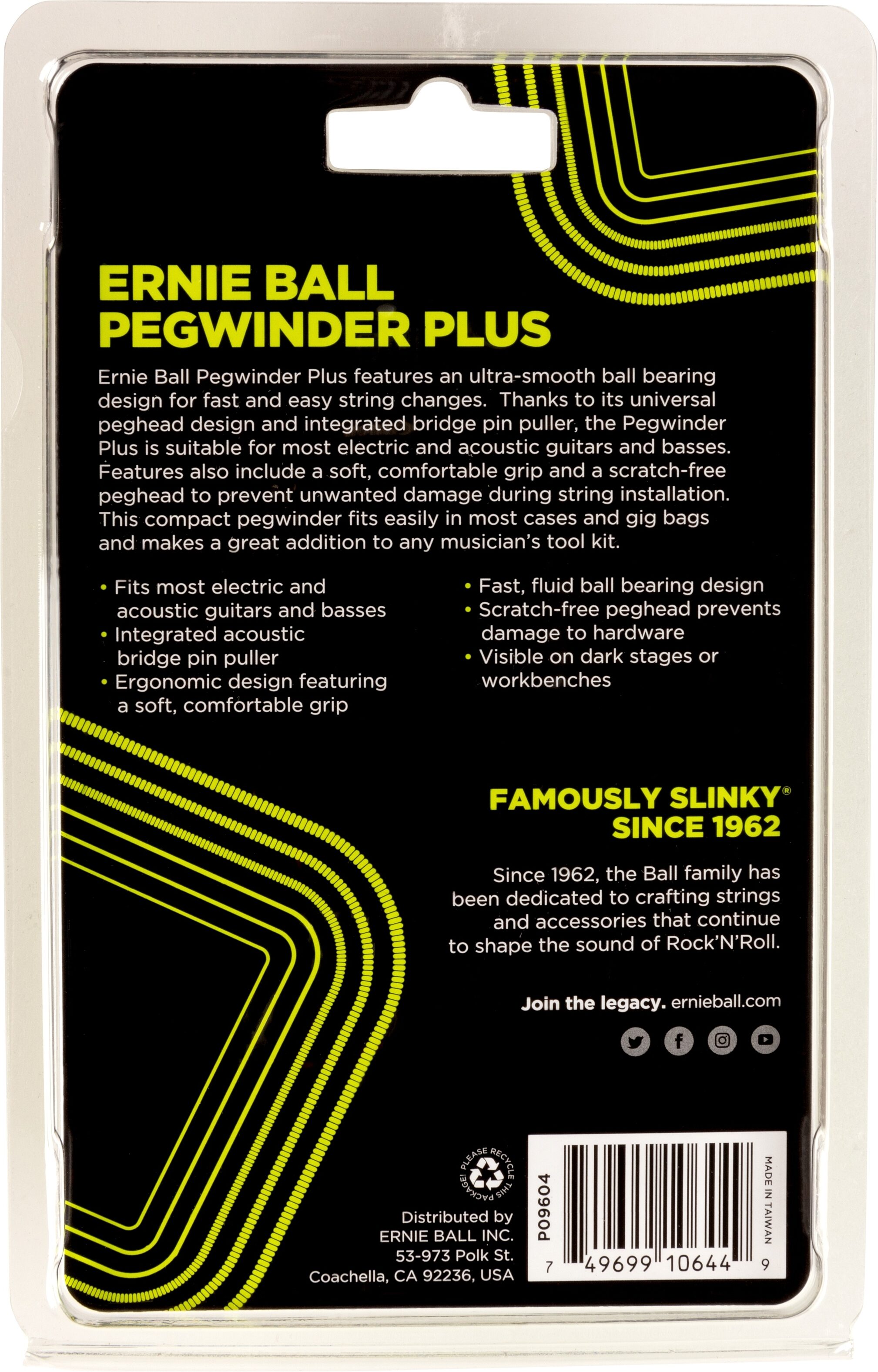 Ernie Ball Pegwinder Plus String Winder 5 Ernie Ball Pegwinder Plus String Winder