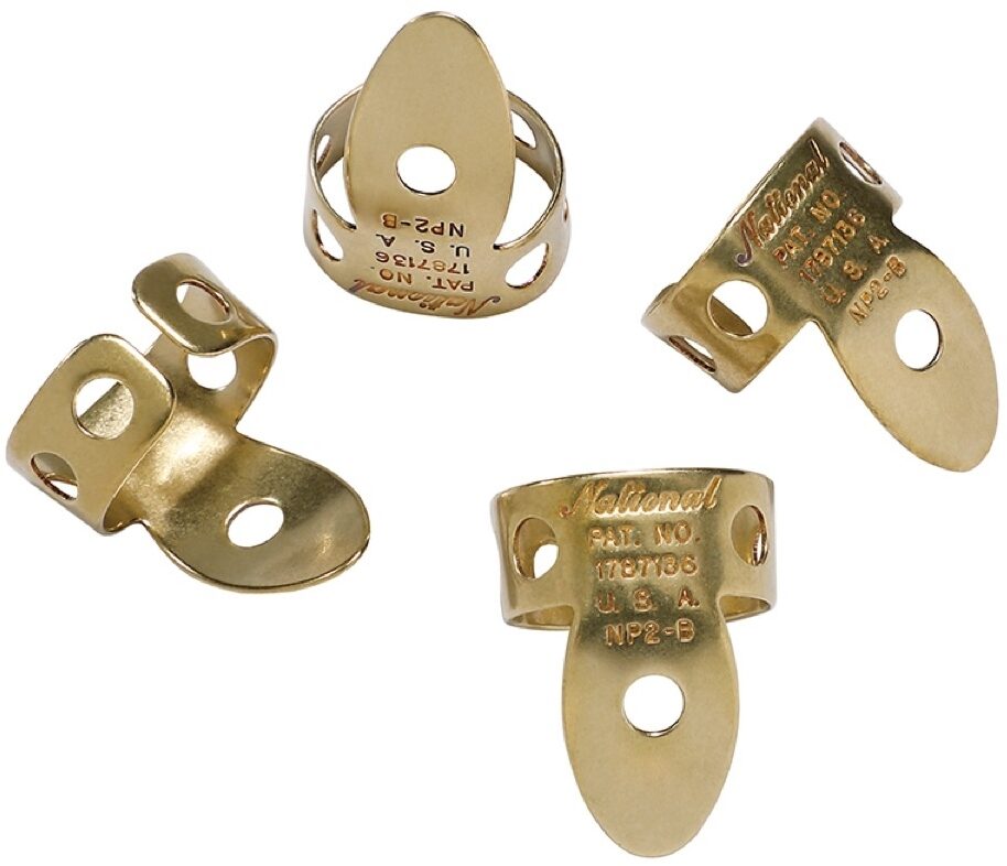 D'Addario National Brass Finger Picks 2 D'Addario National Brass Finger Picks