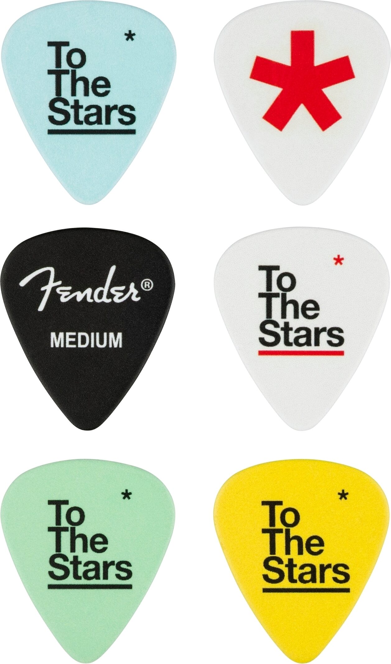 Fender Tom DeLonge "To The Stars" 351 Celluloid Guitar Picks 2 Fender Tom DeLonge "To The Stars" 351 Celluloid Guitar Picks