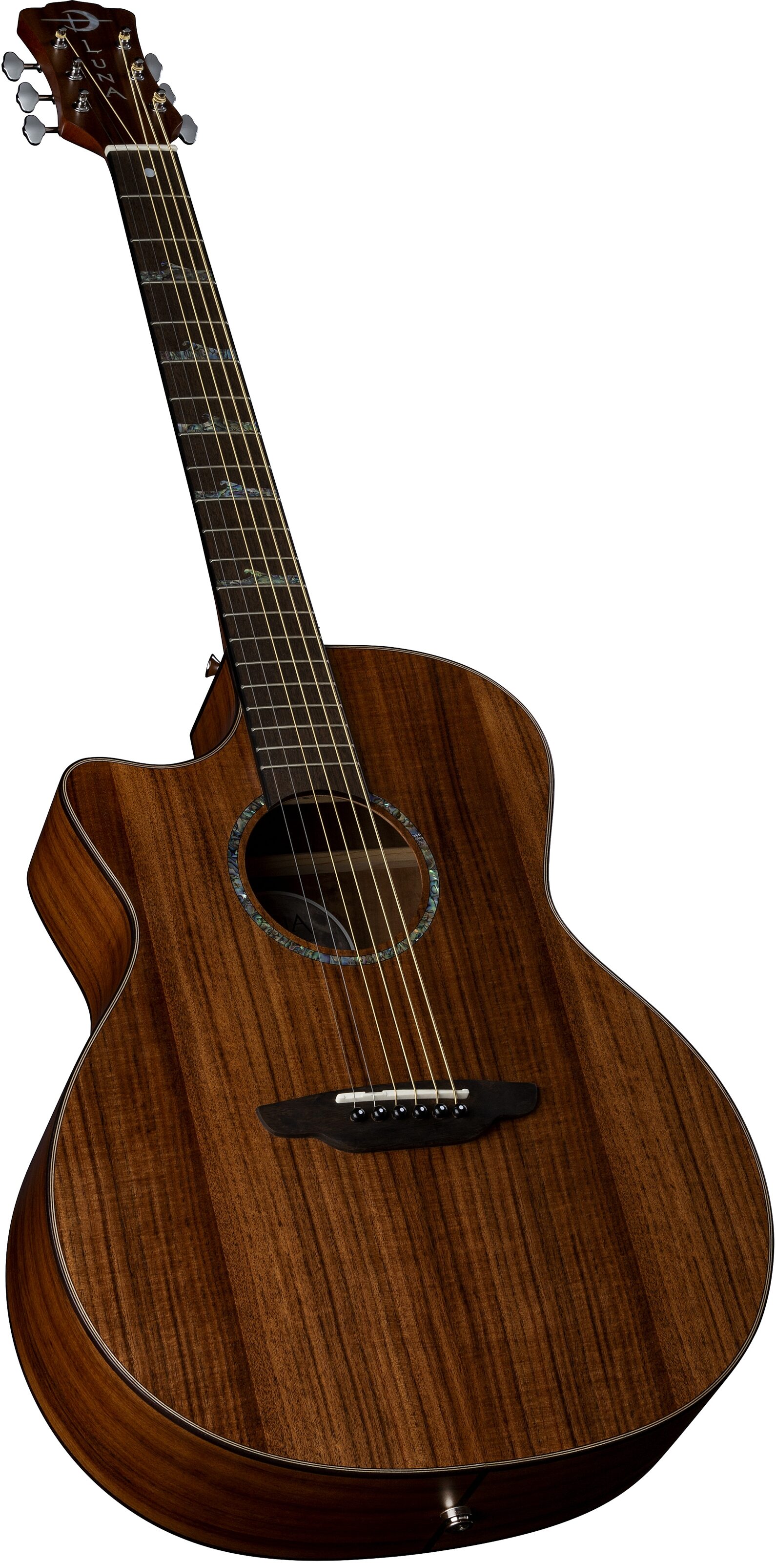 Luna High Tide Grand Concert Acoustic-Electric Guitar, Left-Handed 3 Luna High Tide Grand Concert Acoustic-Electric Guitar, Left-Handed