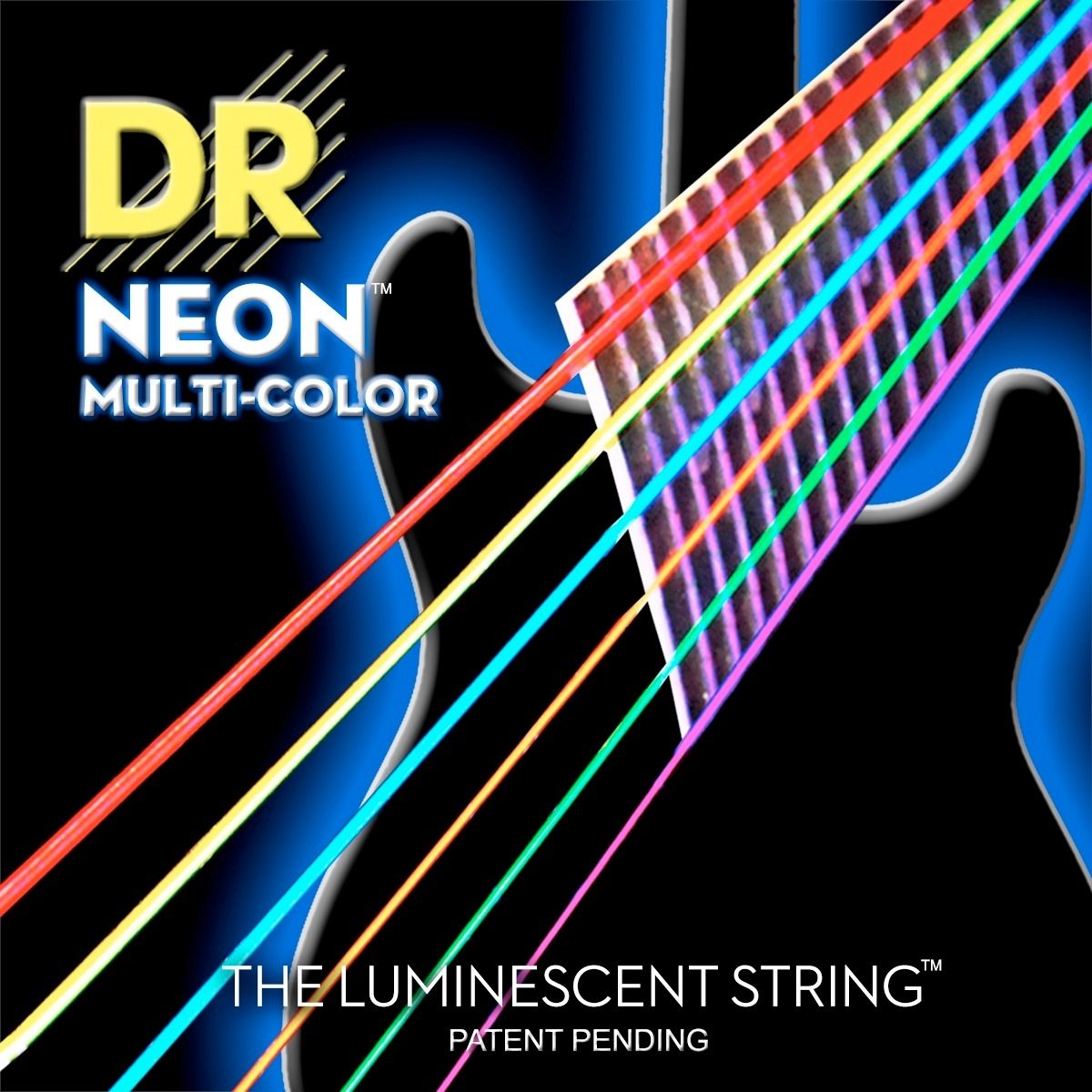 DR Strings Neon Multi-Color Electric Guitar Strings 1 DR Strings Neon Multi-Color Electric Guitar Strings