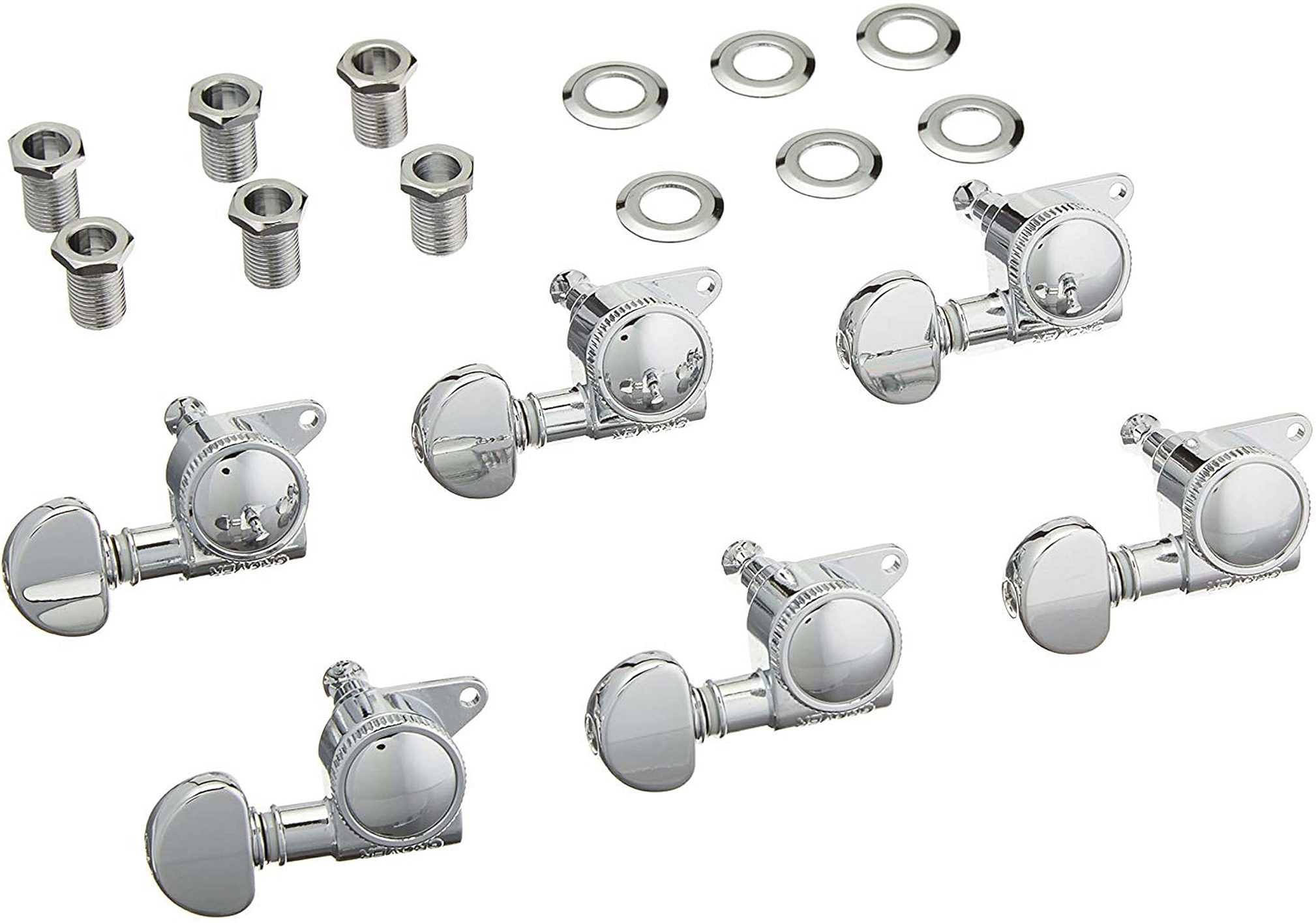 Grover 505 Series Mini Roto-Grip Locking Rotomatic Tuning Machines 1 Grover 505 Series Mini Roto-Grip Locking Rotomatic Tuning Machines