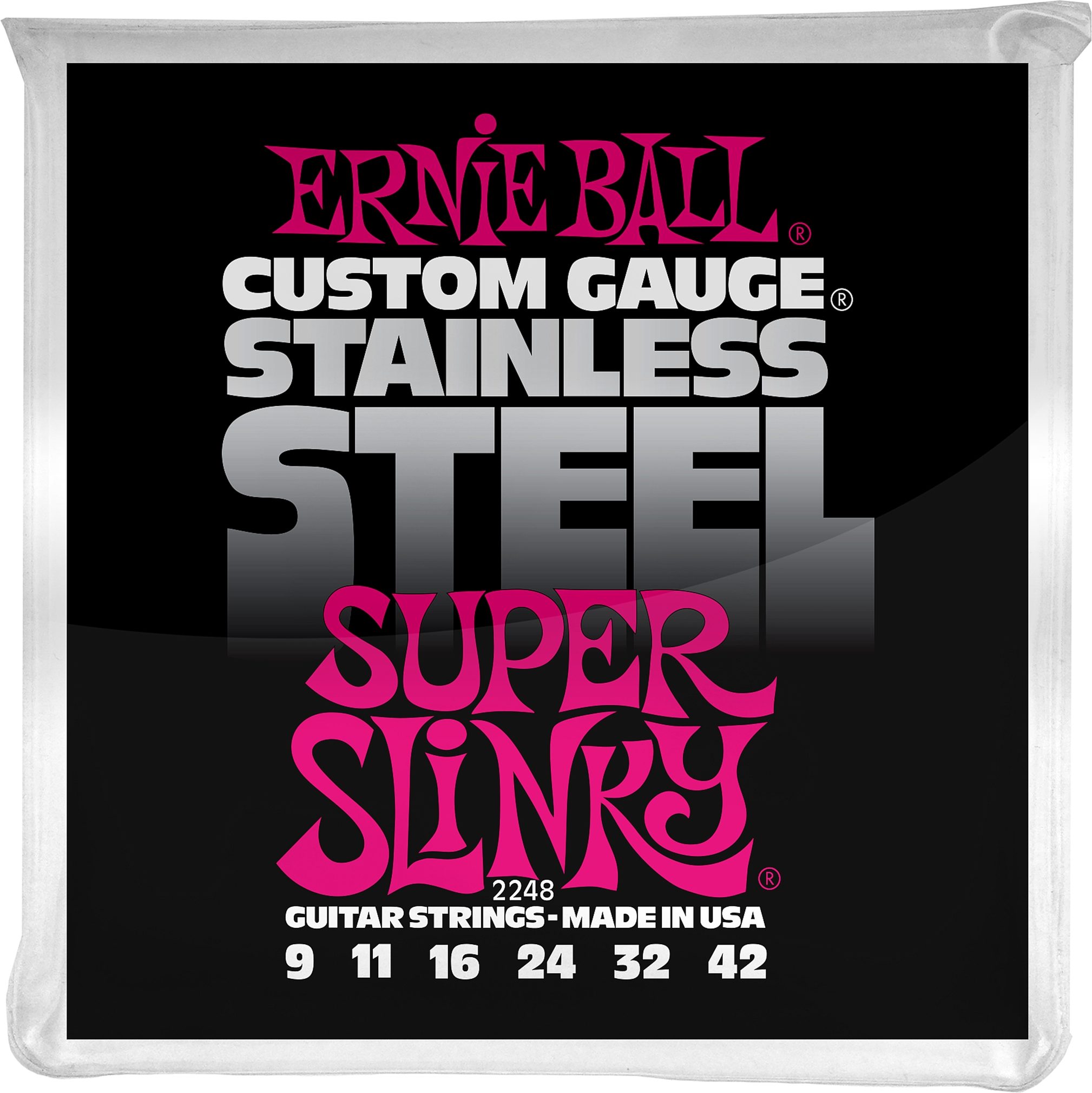 Ernie Ball Super Slinky Stainless Steel Electric Guitar Strings 1 Ernie Ball Super Slinky Stainless Steel Electric Guitar Strings