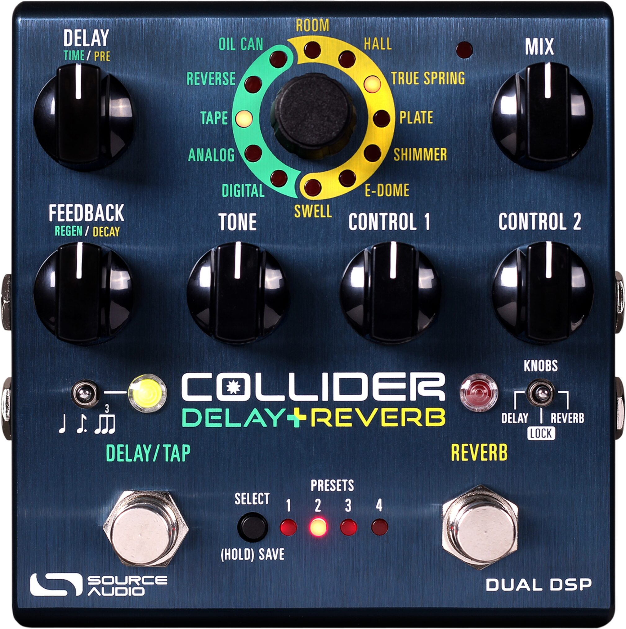 Source Audio Collider Stereo Delay+Reverb Pedal
