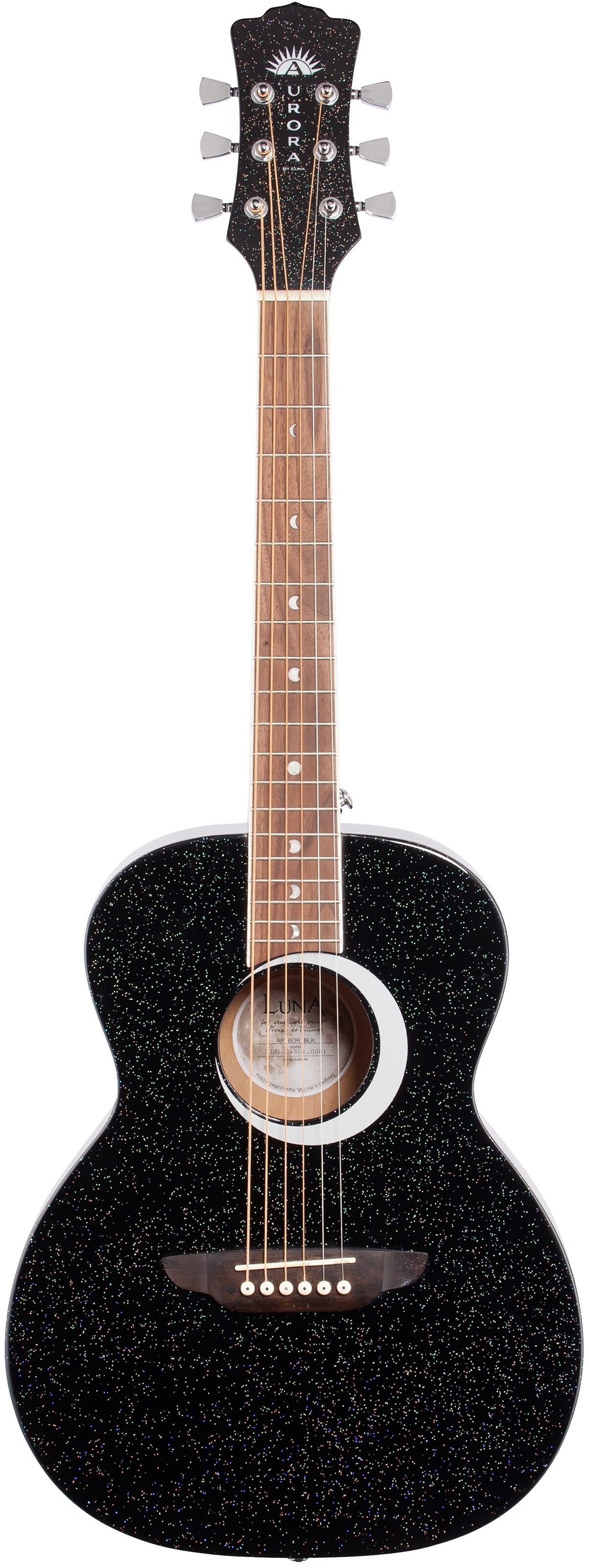 Luna Aurora Borealis 3/4-Size Acoustic Guitar 2 Luna Aurora Borealis 3/4-Size Acoustic Guitar