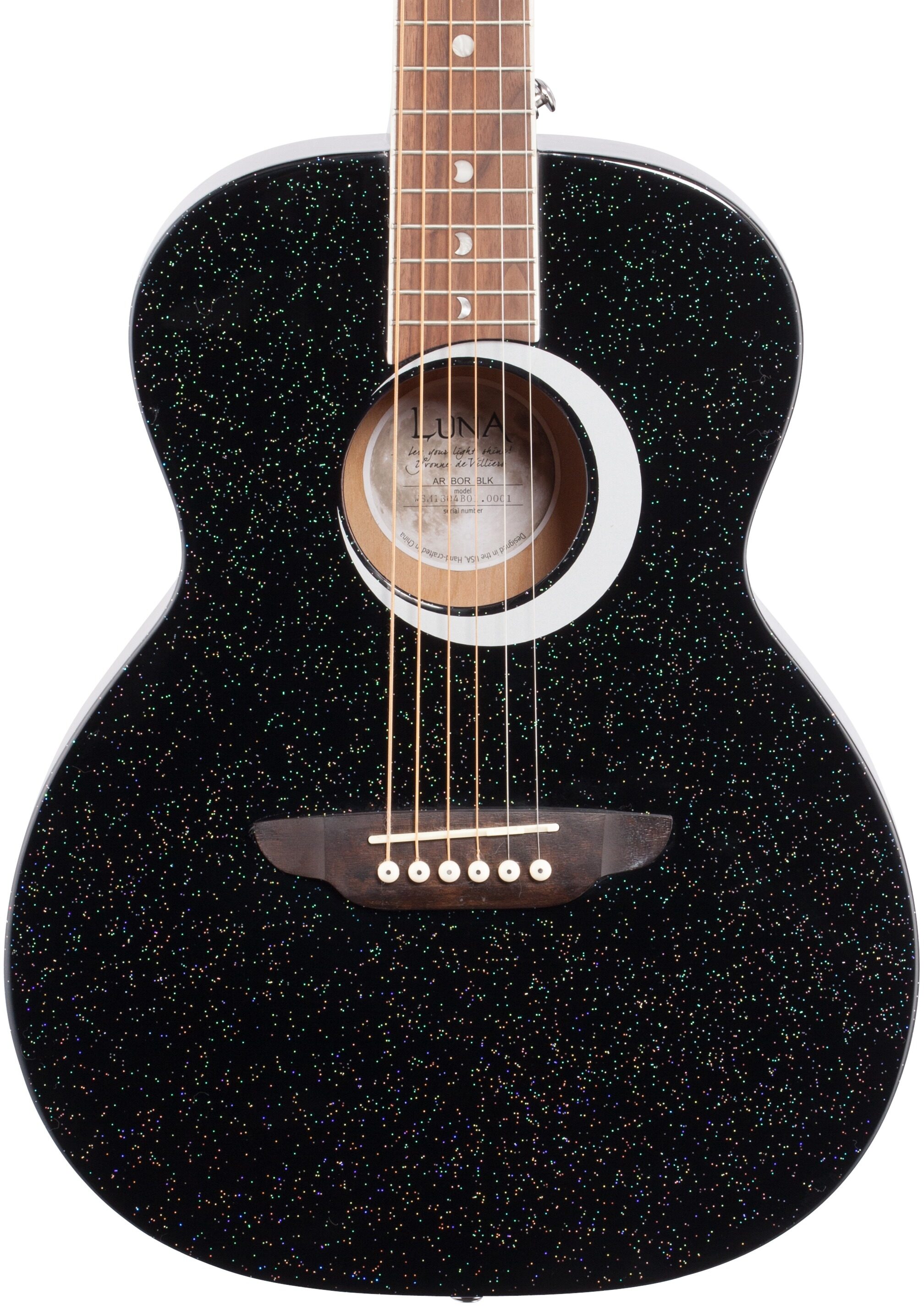 Luna Aurora Borealis 3/4-Size Acoustic Guitar 5 Luna Aurora Borealis 3/4-Size Acoustic Guitar