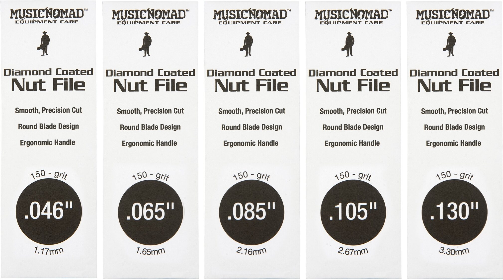 Music Nomad MN673 5-Piece Bass Guitar Nut Files 9 Music Nomad MN673 5-Piece Bass Guitar Nut Files