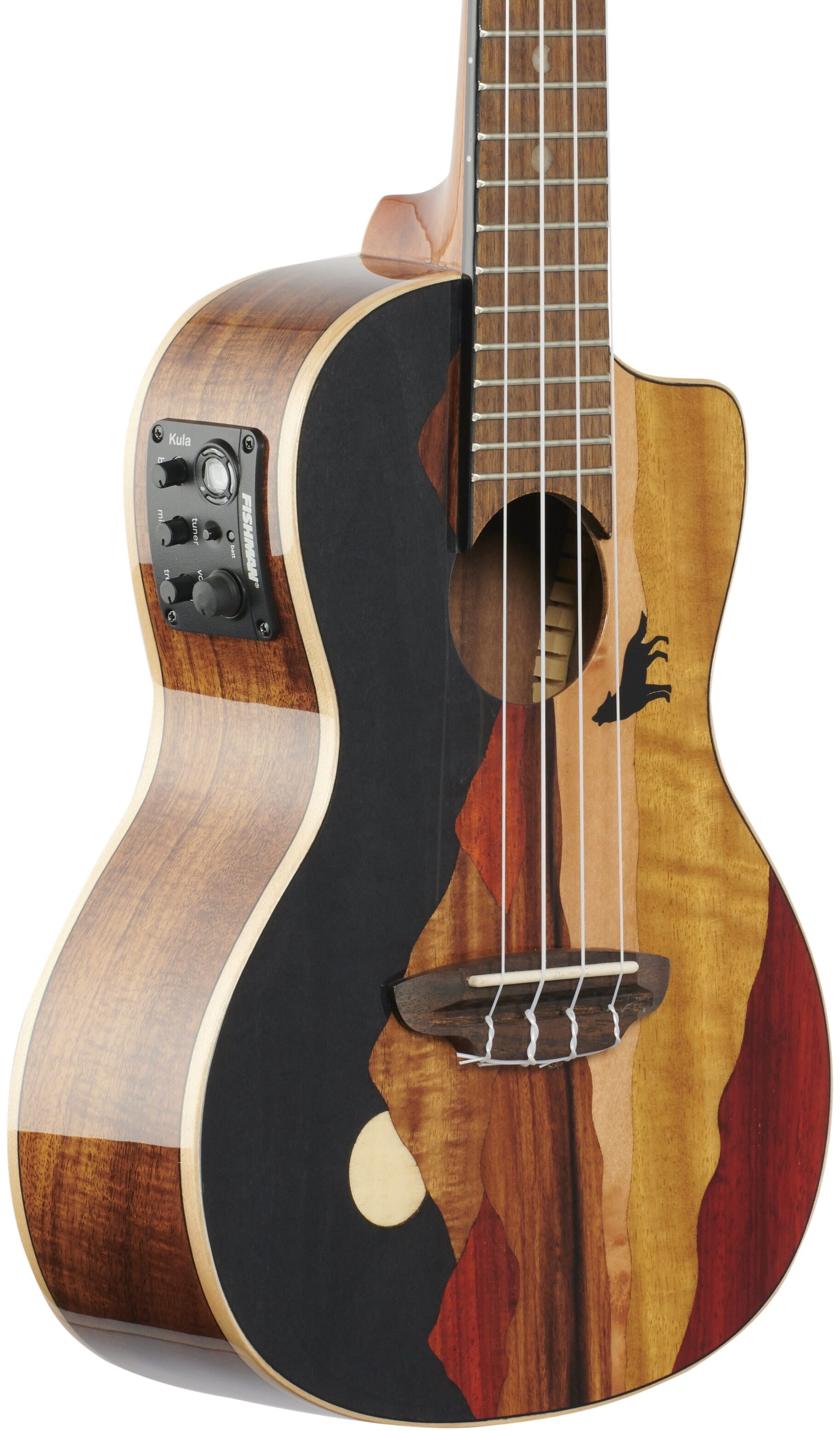 Luna Vista Wolf Concert Acoustic-Electric Ukulele (with Gig Bag) 3 Luna Vista Wolf Concert Acoustic-Electric Ukulele (with Gig Bag)