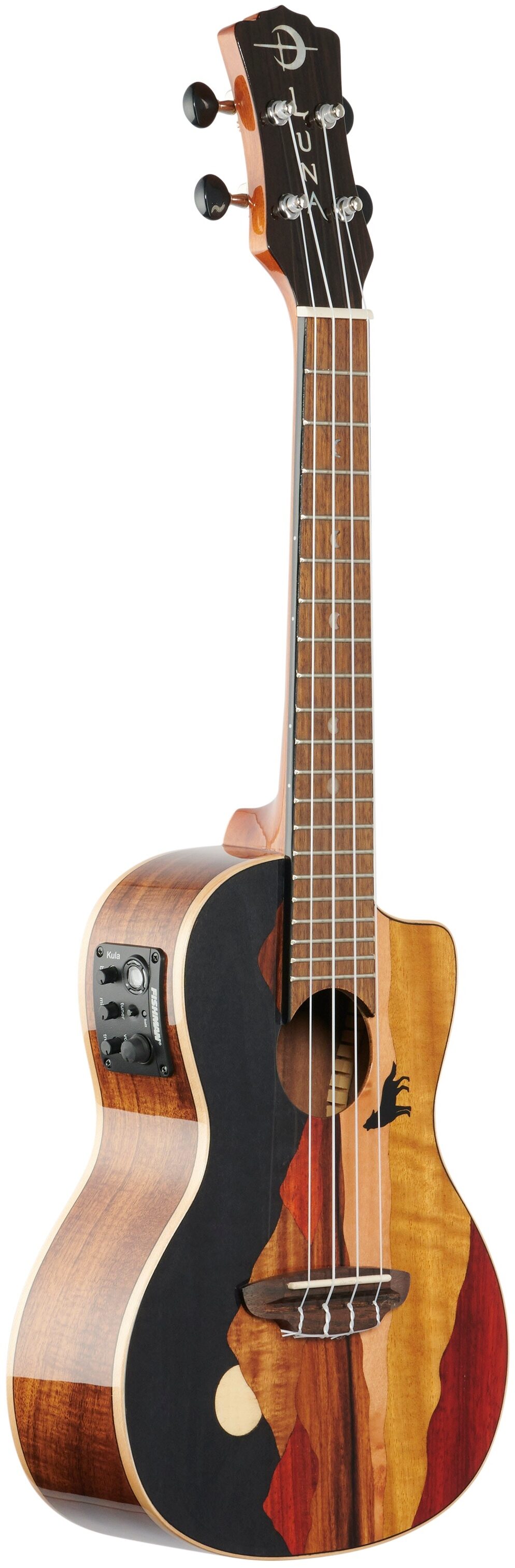 Luna Vista Wolf Concert Acoustic-Electric Ukulele (with Gig Bag) 6 Luna Vista Wolf Concert Acoustic-Electric Ukulele (with Gig Bag)