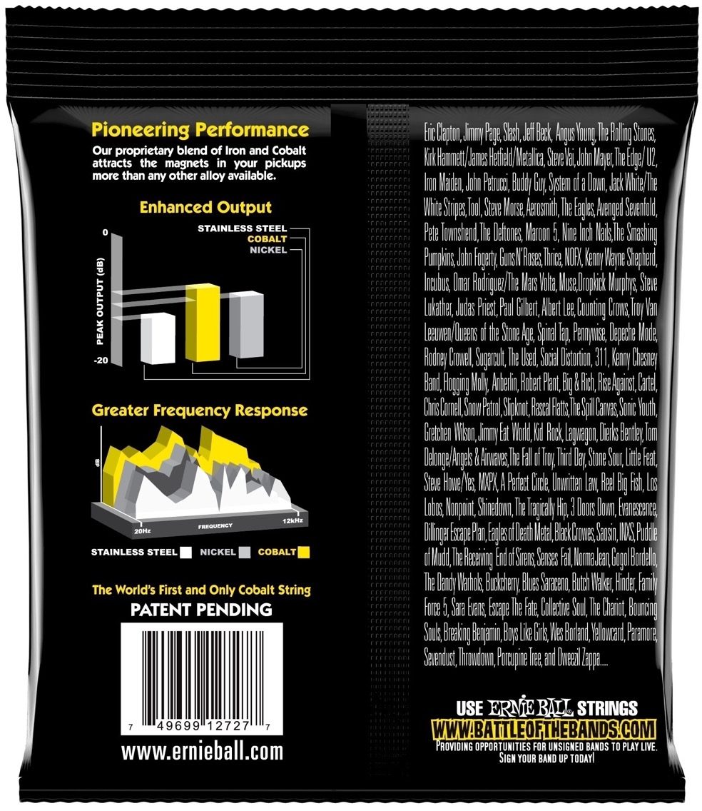 Ernie Ball Beefy Slinky Cobalt Electric Guitar Strings 2 Ernie Ball Beefy Slinky Cobalt Electric Guitar Strings
