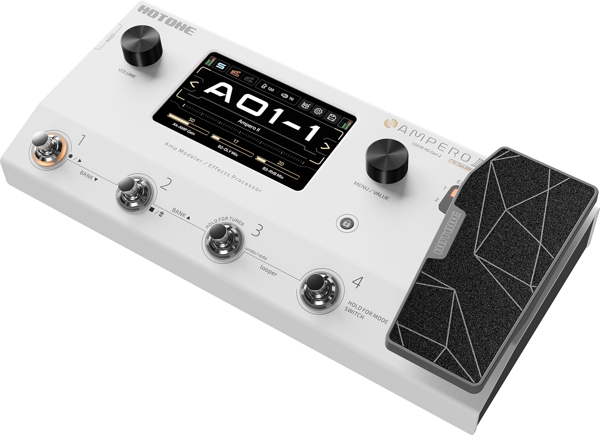 Hotone Ampero II Amp Modeler and Effects Processor 1 Hotone Ampero II Amp Modeler and Effects Processor