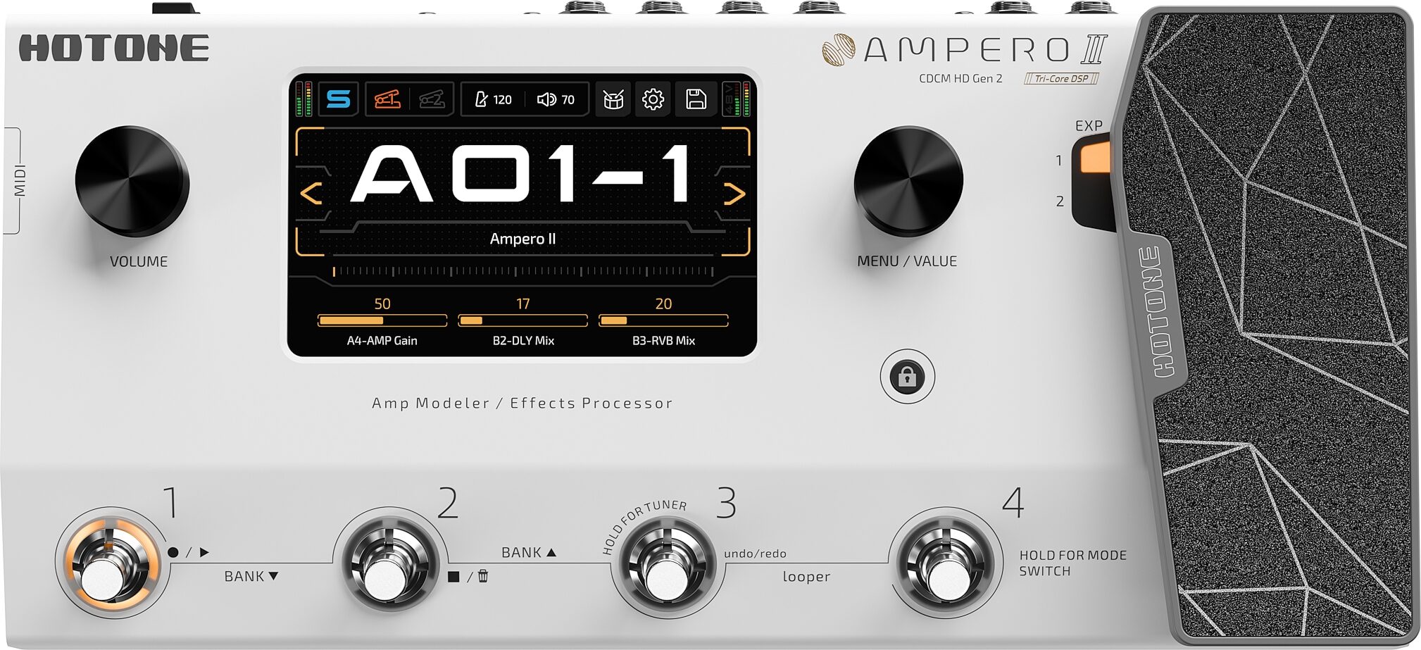 Hotone Ampero II Amp Modeler and Effects Processor 8 Hotone Ampero II Amp Modeler and Effects Processor