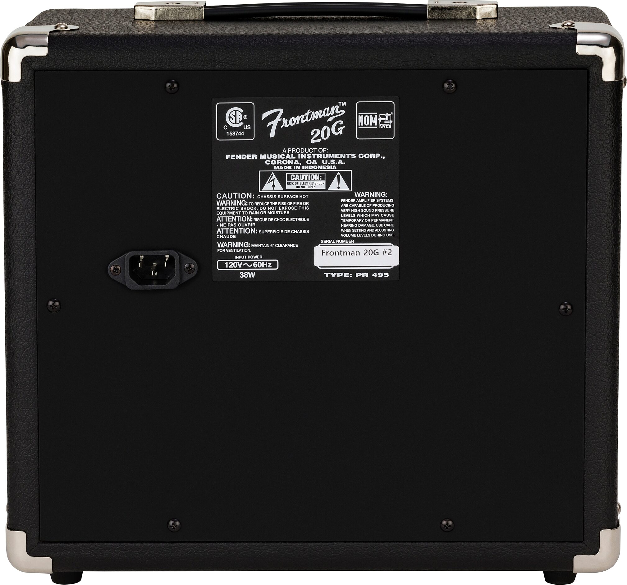 Fender Frontman 20G Guitar Combo Amplifier (20 Watts, 1x8") 2 Fender Frontman 20G Guitar Combo Amplifier (20 Watts, 1x8")