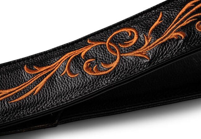 Taylor Nouveau 2.5" Embroidered Leather Guitar Strap 9 Taylor Nouveau 2.5" Embroidered Leather Guitar Strap