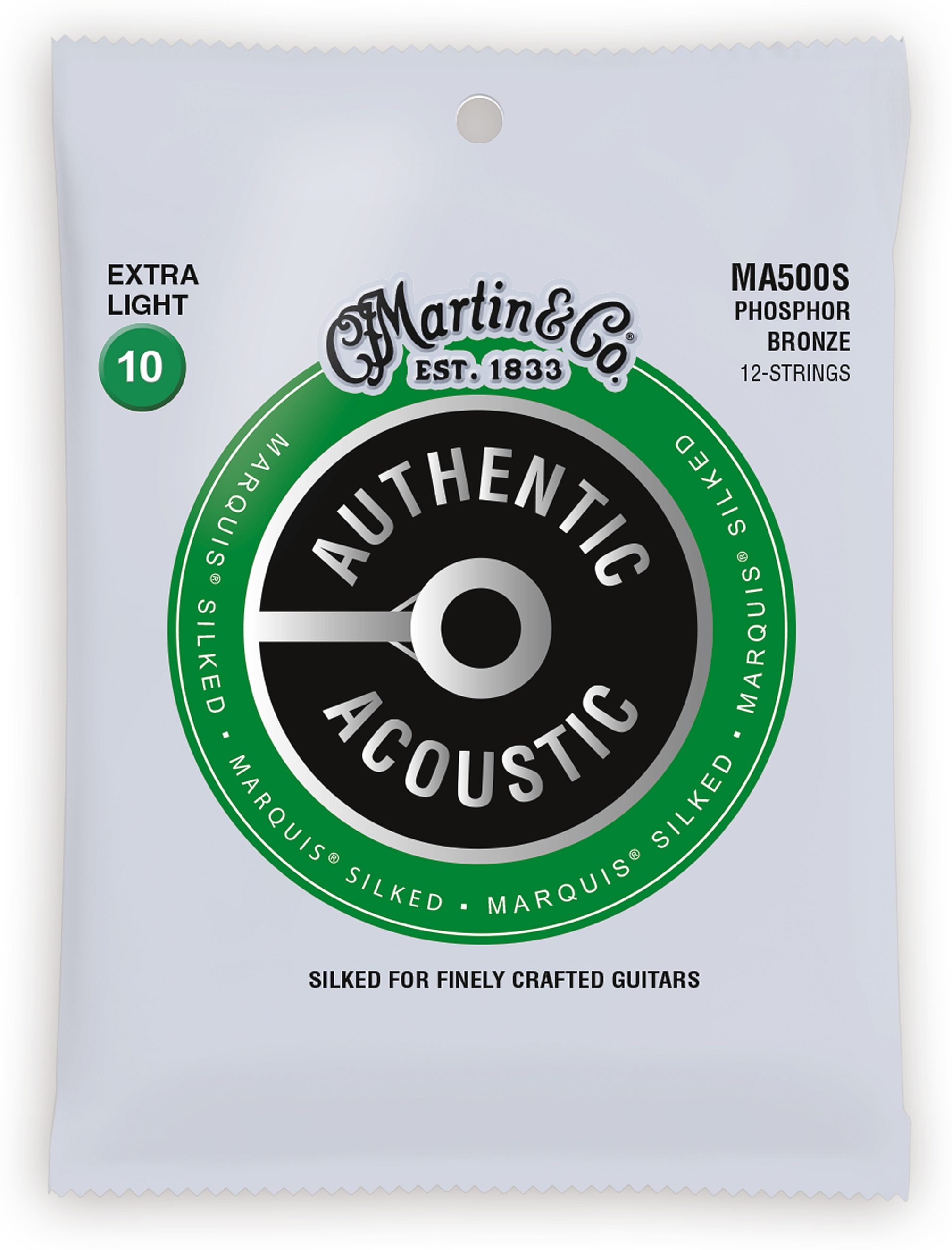 Martin Authentic Marquis Silked Phosphor Bronze 12-String Acoustic Guitar Strings