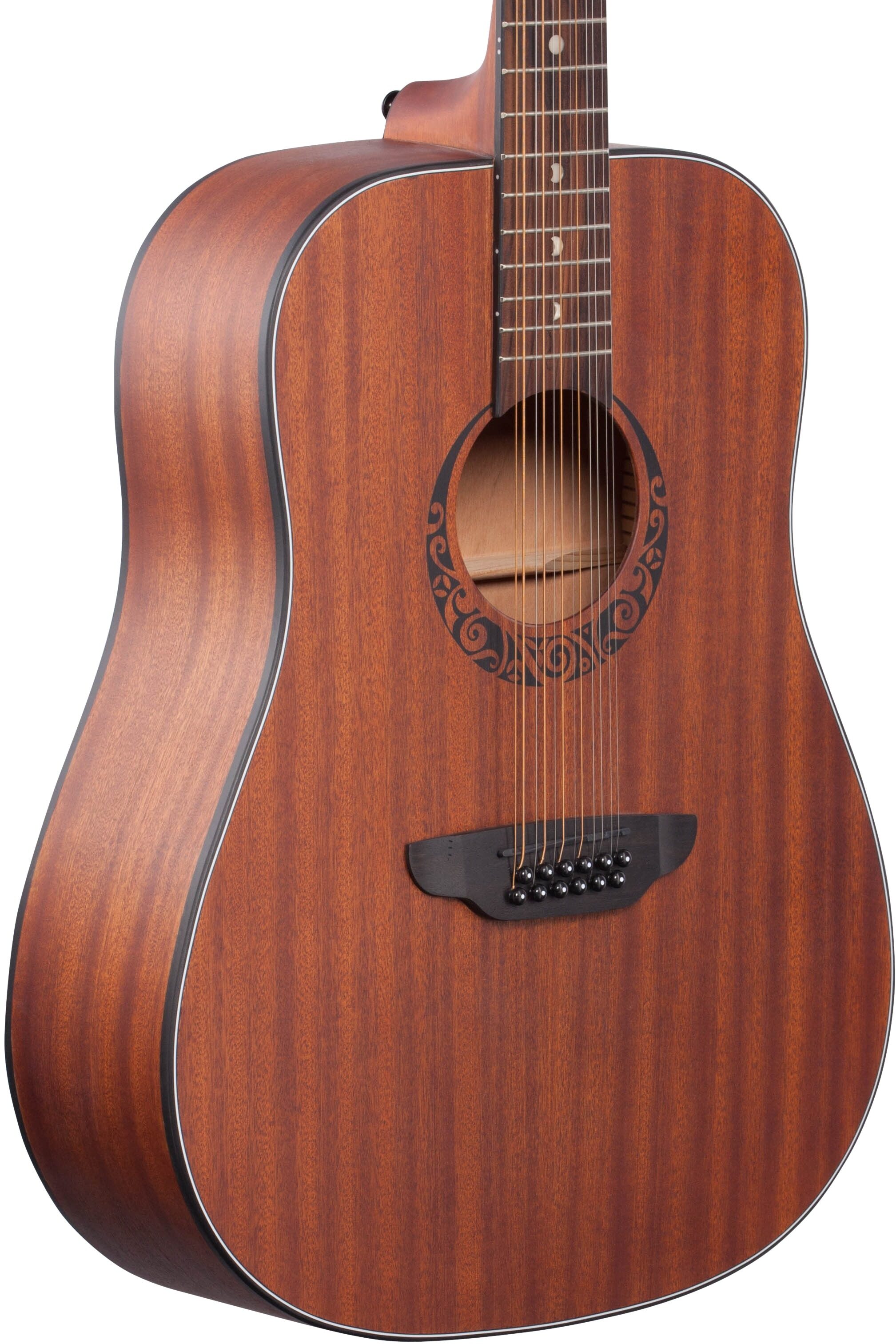 Luna Gypsy Dreadnought Acoustic Guitar, 12-String