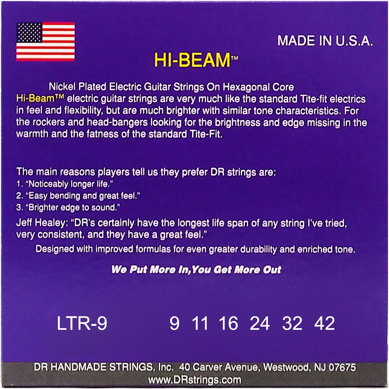 DR Strings Hi Beam Electric Guitar Strings 3 DR Strings Hi Beam Electric Guitar Strings