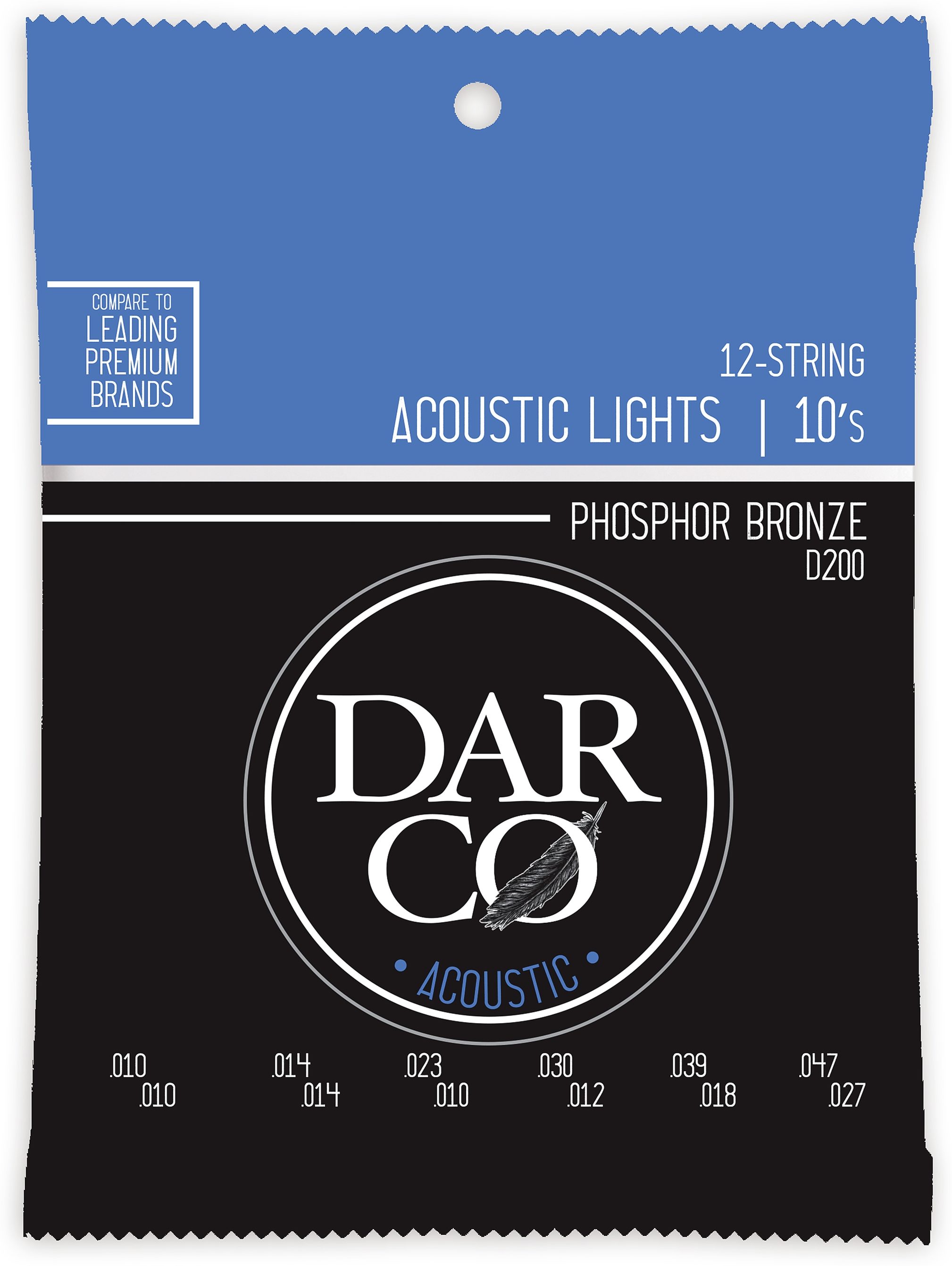 Darco Phosphor Bronze 12-String Acoustic Guitar Strings
