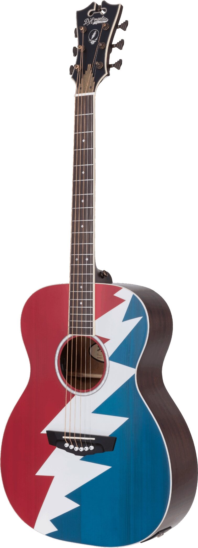 D'Angelico Grateful Dead Tammany OM Acoustic Guitar 6 D'Angelico Grateful Dead Tammany OM Acoustic Guitar